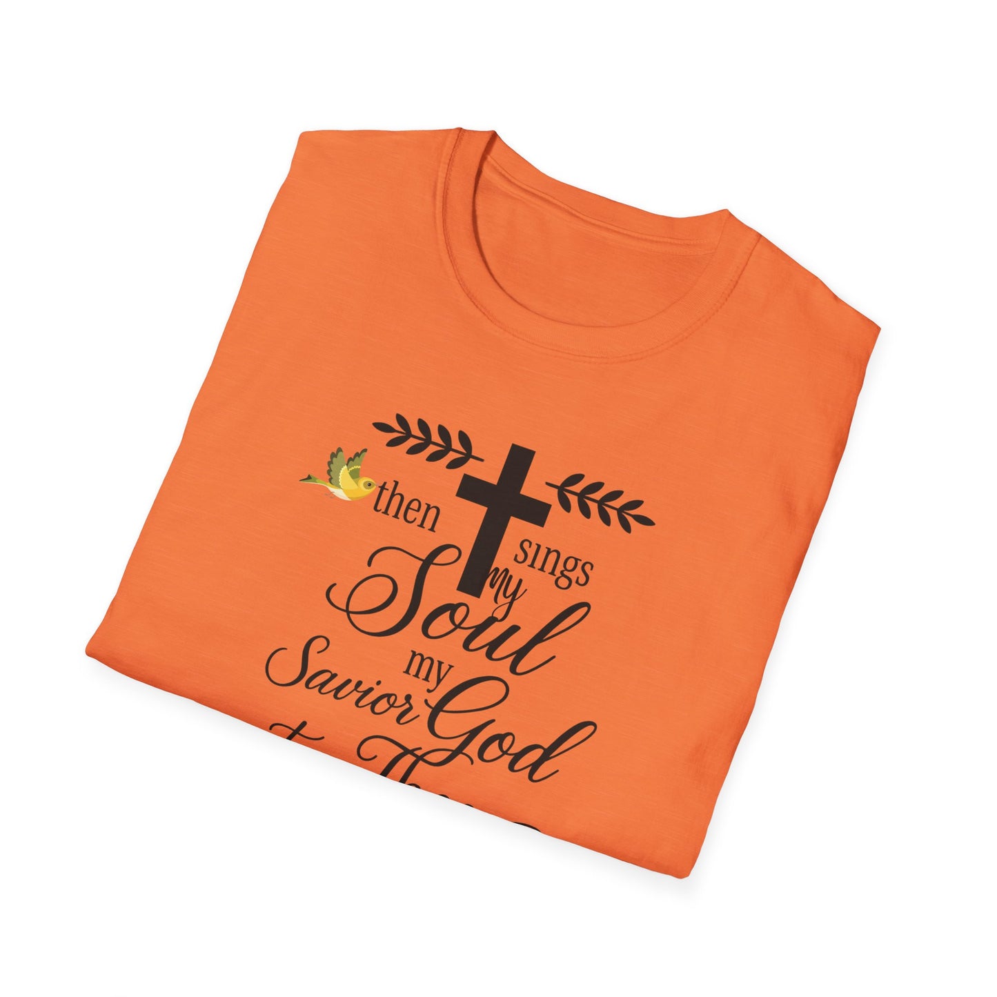 Faith-Inspired Unisex Softstyle T-Shirt, Spiritual Gift, Christian Apparel, Inspirational Wear, Perfect for Church, Everyday Comfort