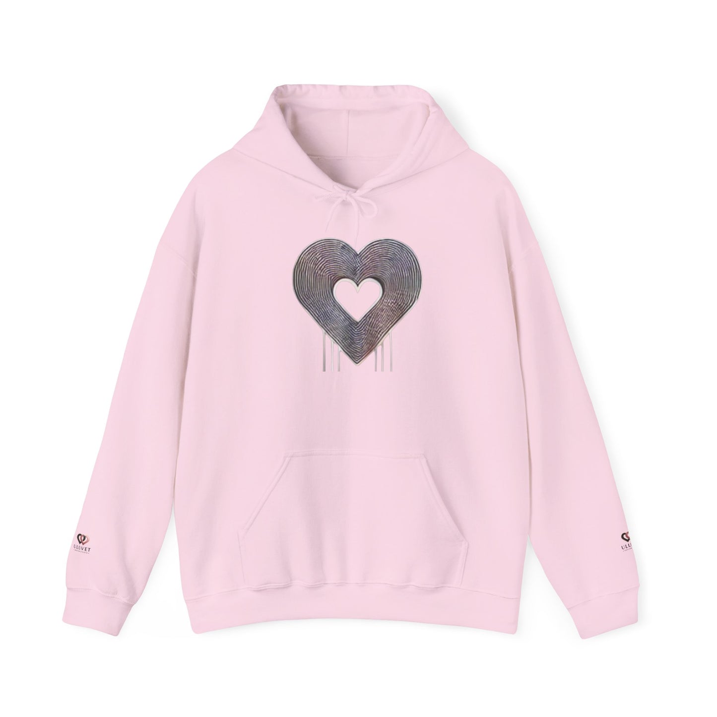 Heart Drip Unisex Hoodie, Cozy Pullover for Couples, Valentine's Day Gift, Cute Casualwear, Trendy Sweatshirt