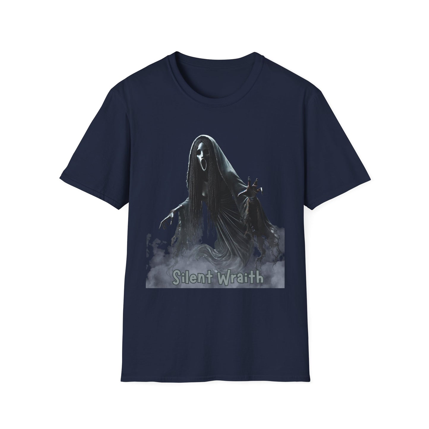 Spooky Ghost Graphic Tee, Halloween Shirt, Unisex T-Shirt, Ghoul Costume, Casual Wear, Gift for Horror Fans