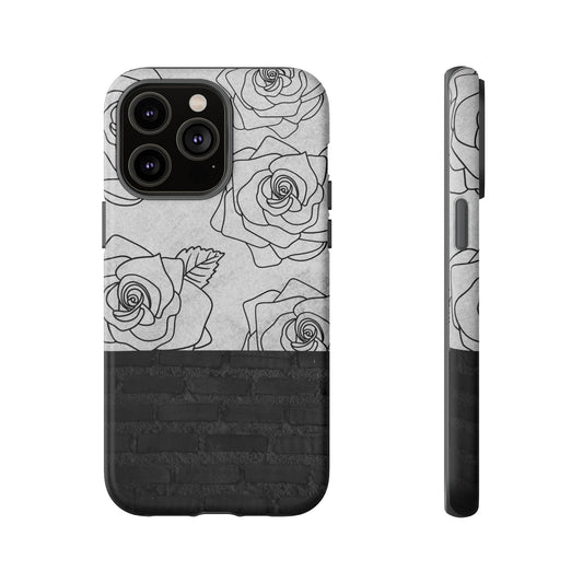 Tough Cases, Floral Stylish Modern Phone Cover, Flower Patterned Protective Case, Trendy Smartphone Shell, Botanical Design Phone Protector,