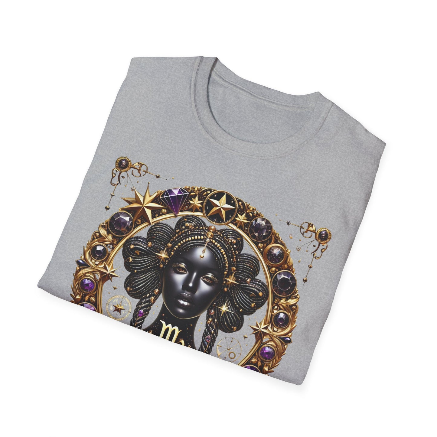 Virgo Zodiac Unisex Softstyle T-Shirt, Astrological Tee, Astrology Gift, Horoscope Apparel, Star Sign Shirt, Birthday Gift