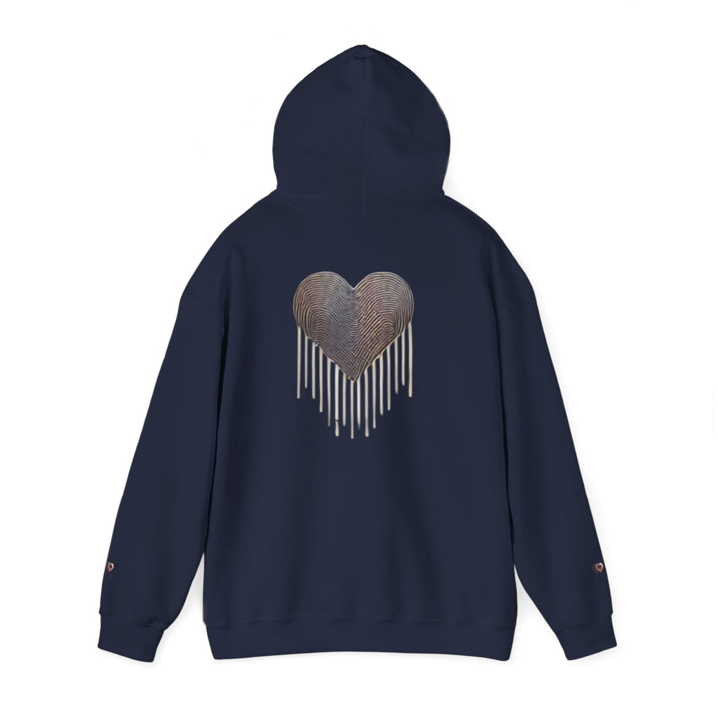 Heart Drip Unisex Hoodie - Cozy Love Sweatshirt, Graphic Hoodie, Winter Fashion, Gift for Her, Valentine's Day Gift
