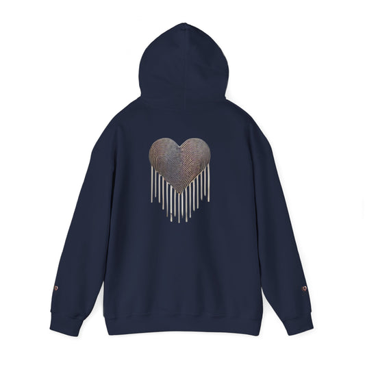 Heart Drip Unisex Hoodie - Cozy Love Sweatshirt, Graphic Hoodie, Winter Fashion, Gift for Her, Valentine's Day Gift
