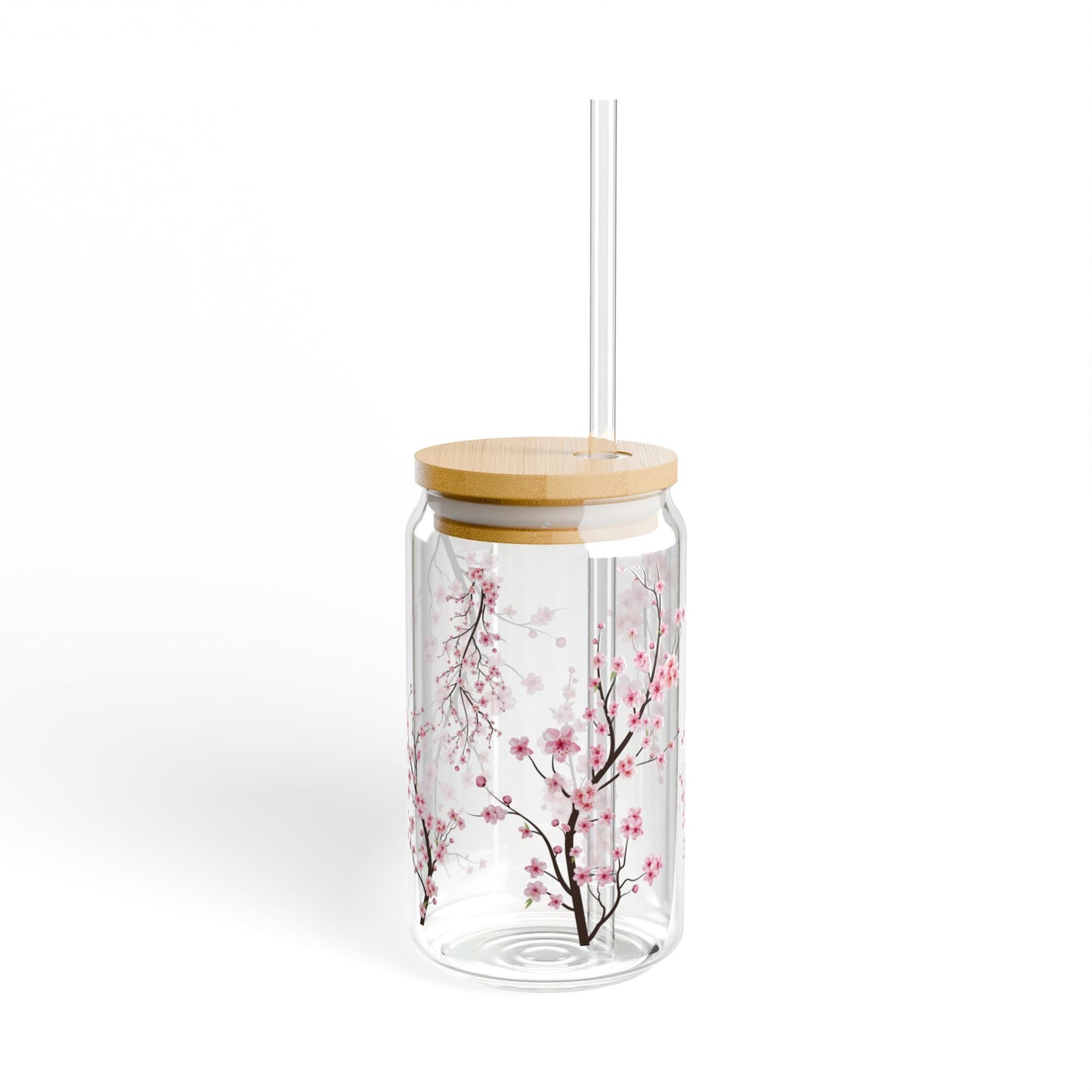 Floral Sipper Glass, Cherry Blossom Drinkware, Perfect for Everyday Use, Eco-friendly Gift, Elegant Kitchen Accent, Summer Parties, [...]