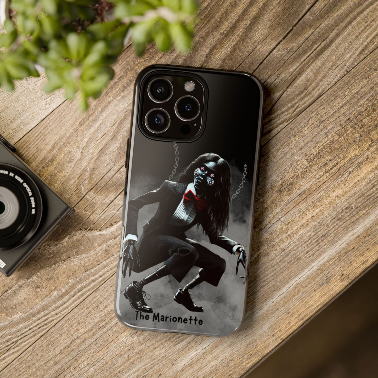 Spooky Phone Case, The Marionette Art, Gothic Cell Phone Cover, Horror Aesthetic, Unique Gift for Halloween