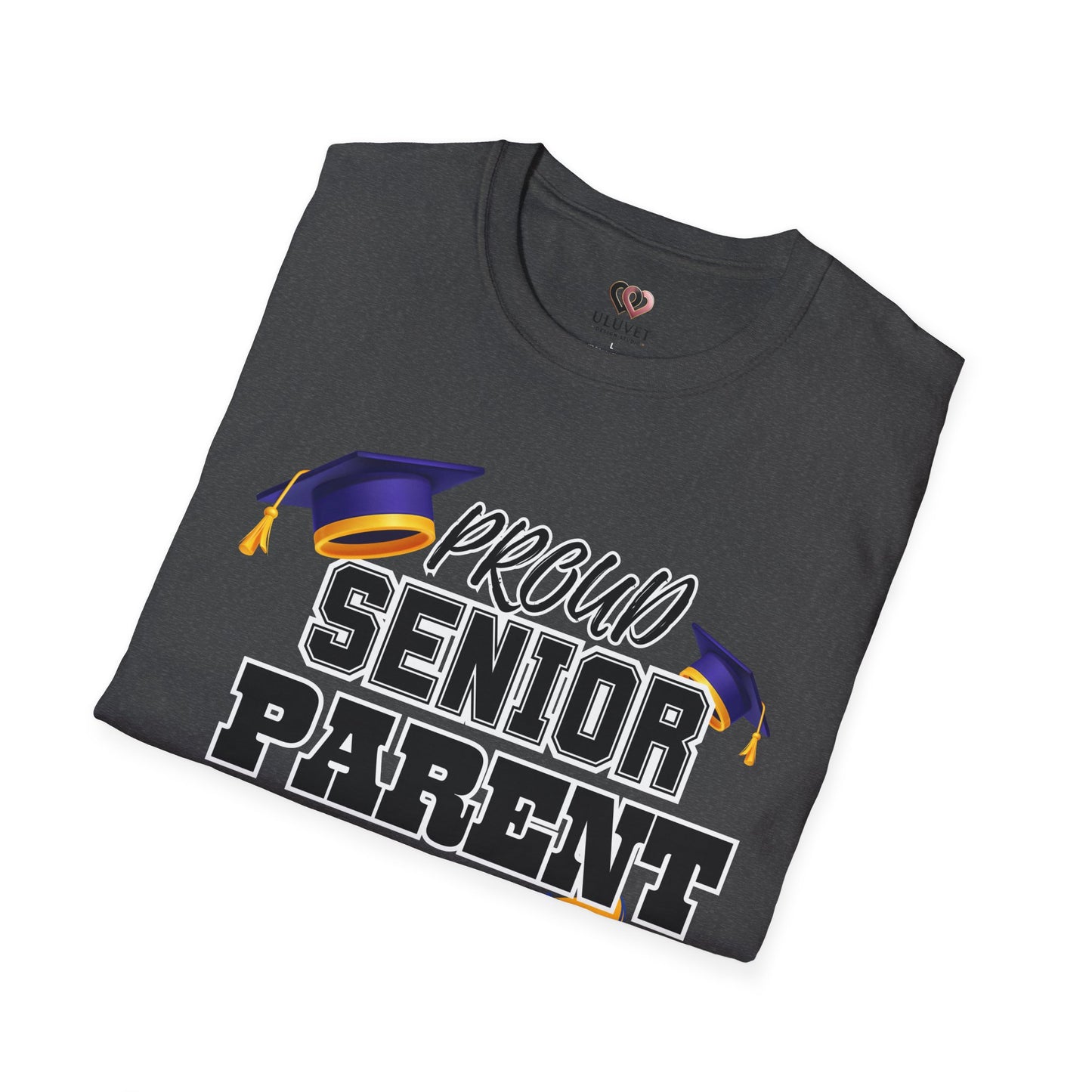 Proud Senior Parent T-Shirt, Graduation Gift, Unisex Tee, Softstyle Shirt, Senior Year Celebration Wear, School Pride Apparel