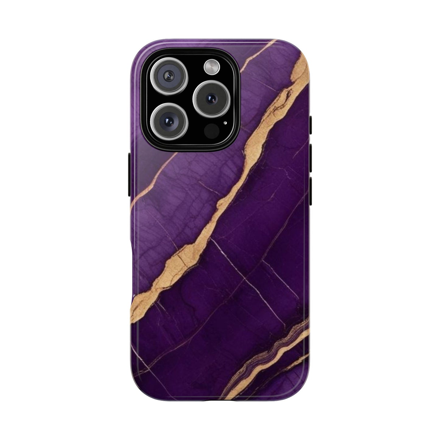 Elegant Purple Marble Phone Case - Tough Cases, Stylish Mobile Cover, Unique Gift for Her, Luxe Phone Accessories, Trendy Smartphone Case