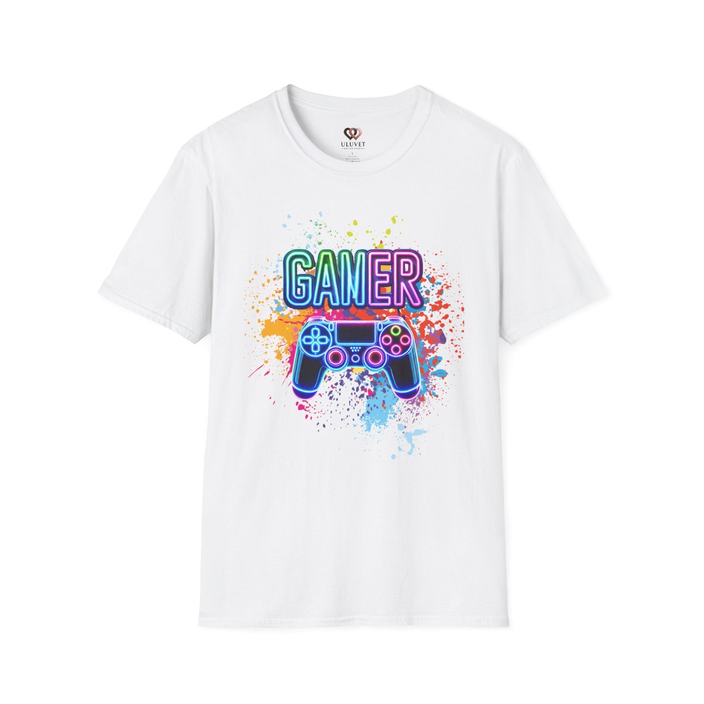 Gamer T-Shirt, Unisex Softstyle Tee, Fun Colors, Gamer Shirt, Gaming Tee, Video Game Tshirt, Casual Gamer Apparel