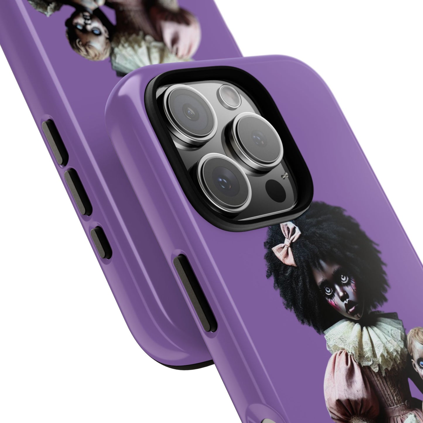 Cursed Doll Phone Case, Tough Phone Cover, Gothic Art Case, Horror Aesthetic Case, Unique Gift for Halloween, Mobile Accessory