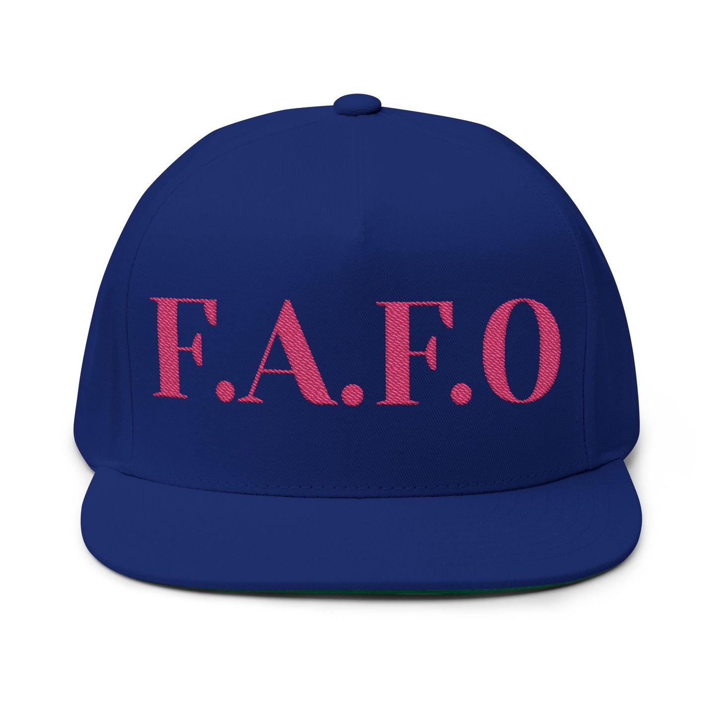 Stylish Embroidered Flat Bill Cap - F.A.F.O. Hat, Trendy Apparel, Gift for Him/Her, Casual Accessories, Summer Fashion