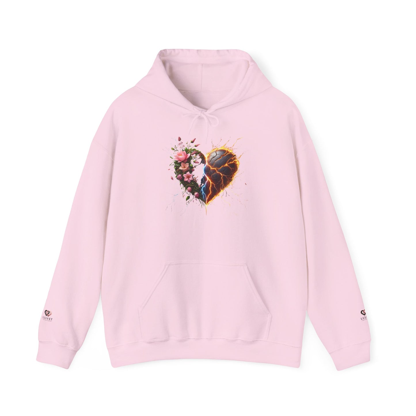Heartfelt Floral Hoodie - Unisex Heavy Blend™ Sweatshirt, Cozy Gift for Mom, Valentine's Day Hoodie, Artful Fashion, Casual Wear, [...]