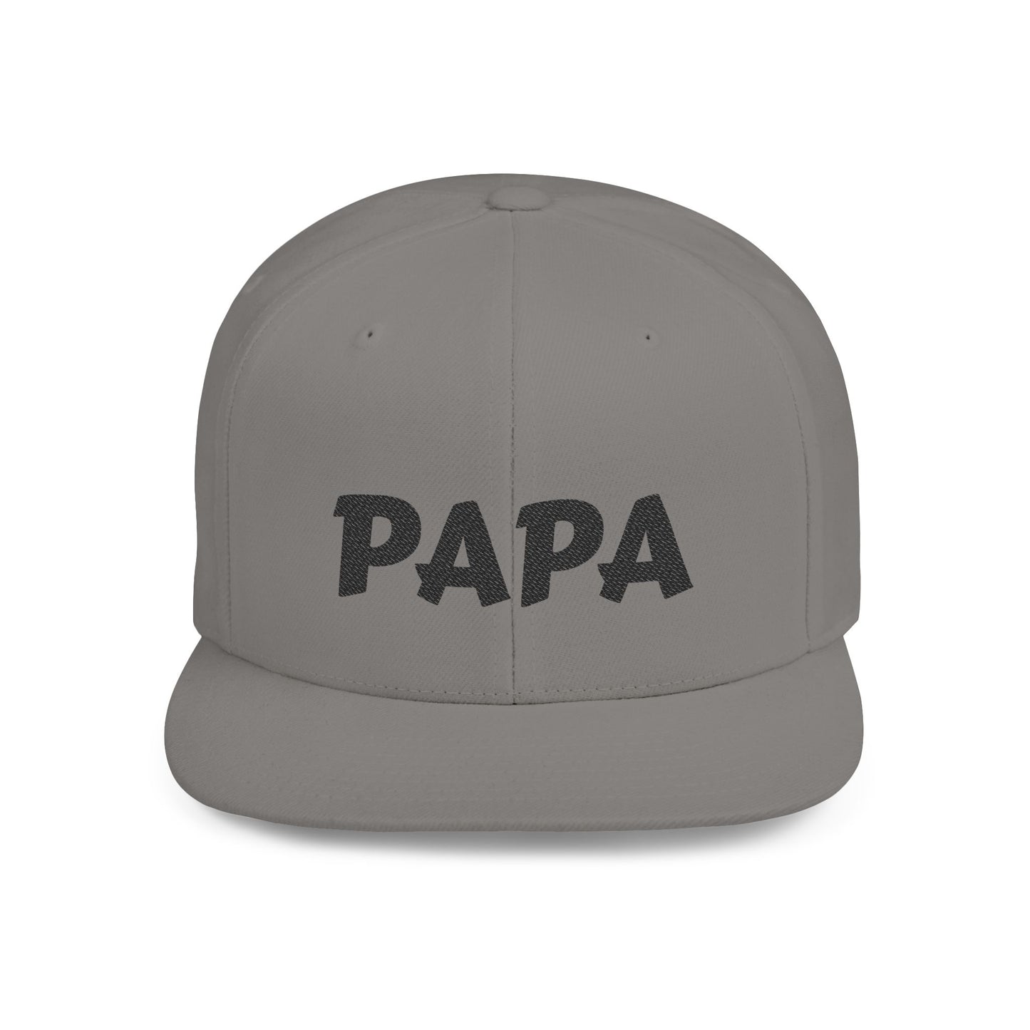 Custom 'Papa' Flat Bill Snapback Hat | Trendy Dad Cap, Gift for Father's Day, Birthday, Casual Wear, Everyday Style