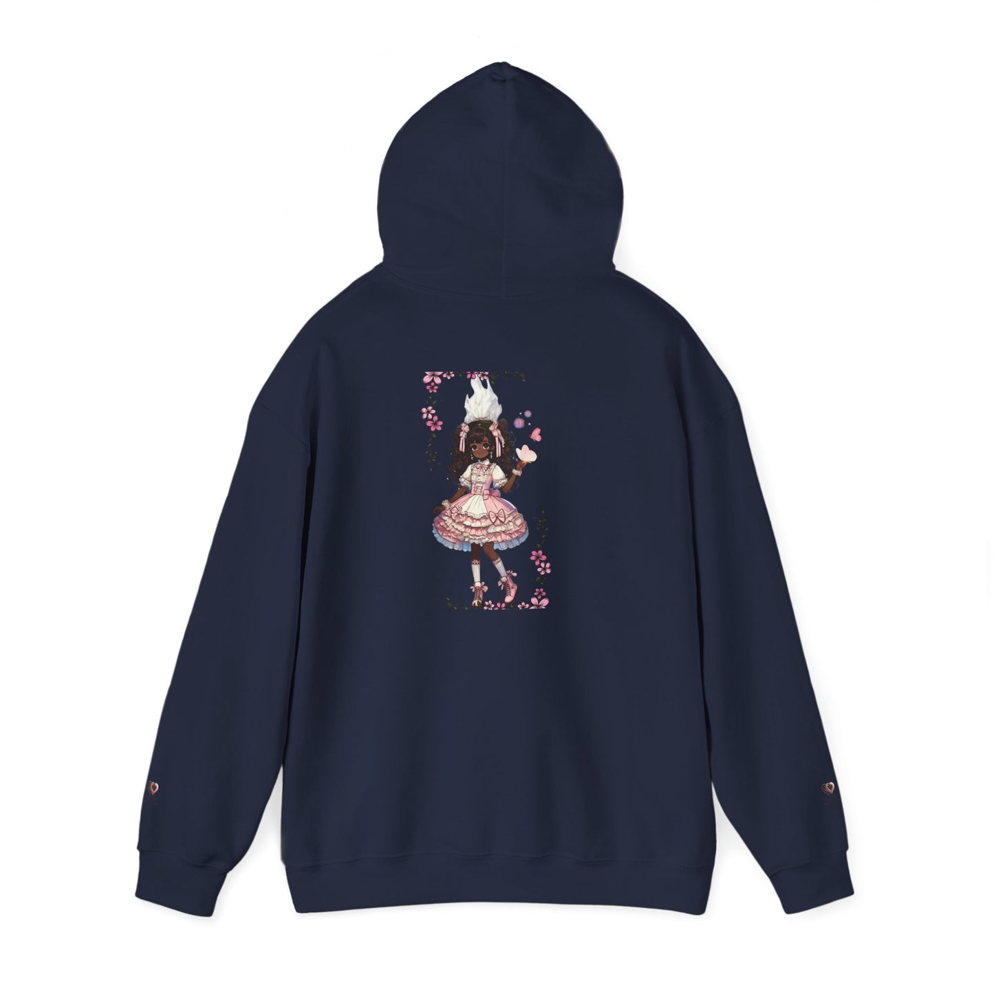 Hooded Sweatshirt - Girly Anime Fantasy Design