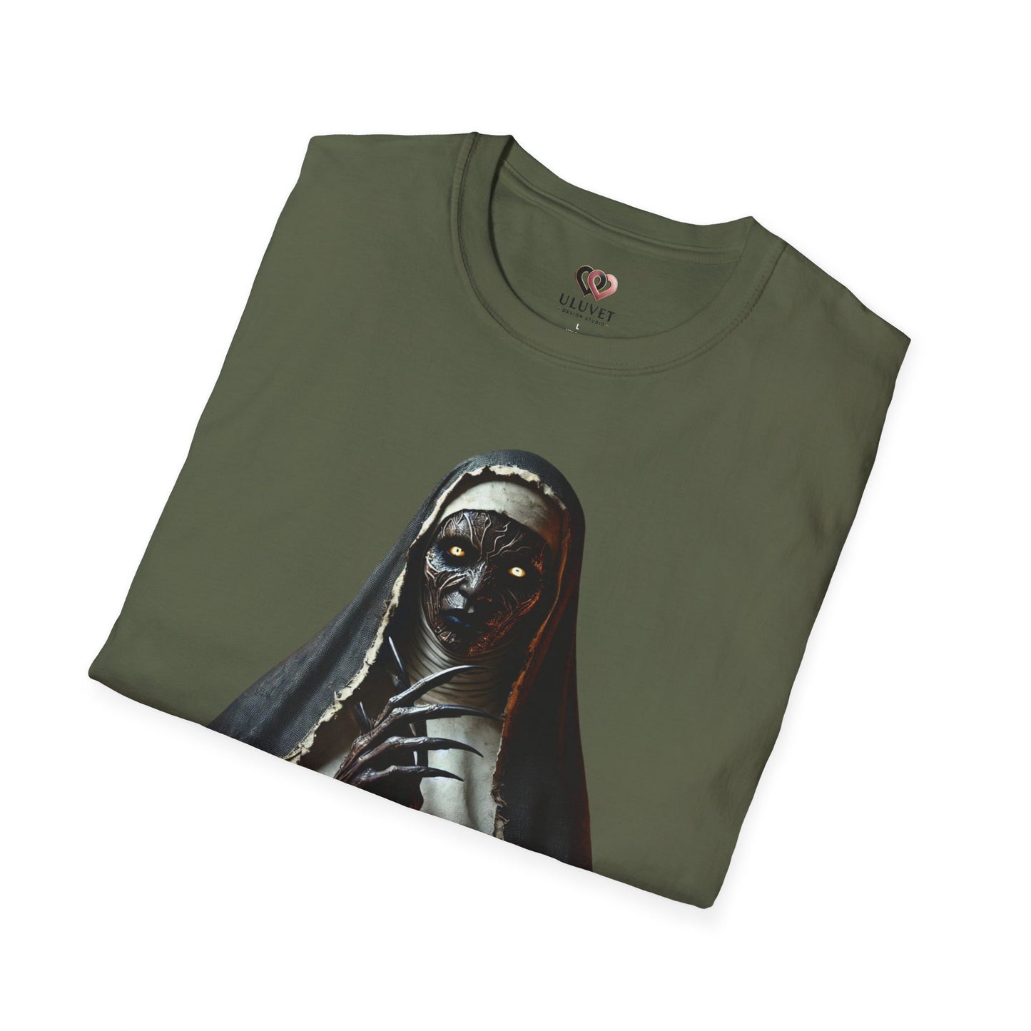 Nun Reborn Graphic T-Shirt, Unisex Tee, Gothic Apparel, Horror Fan Gift, Spooky Fashion, Halloween Wear, Unique Statement Shirt