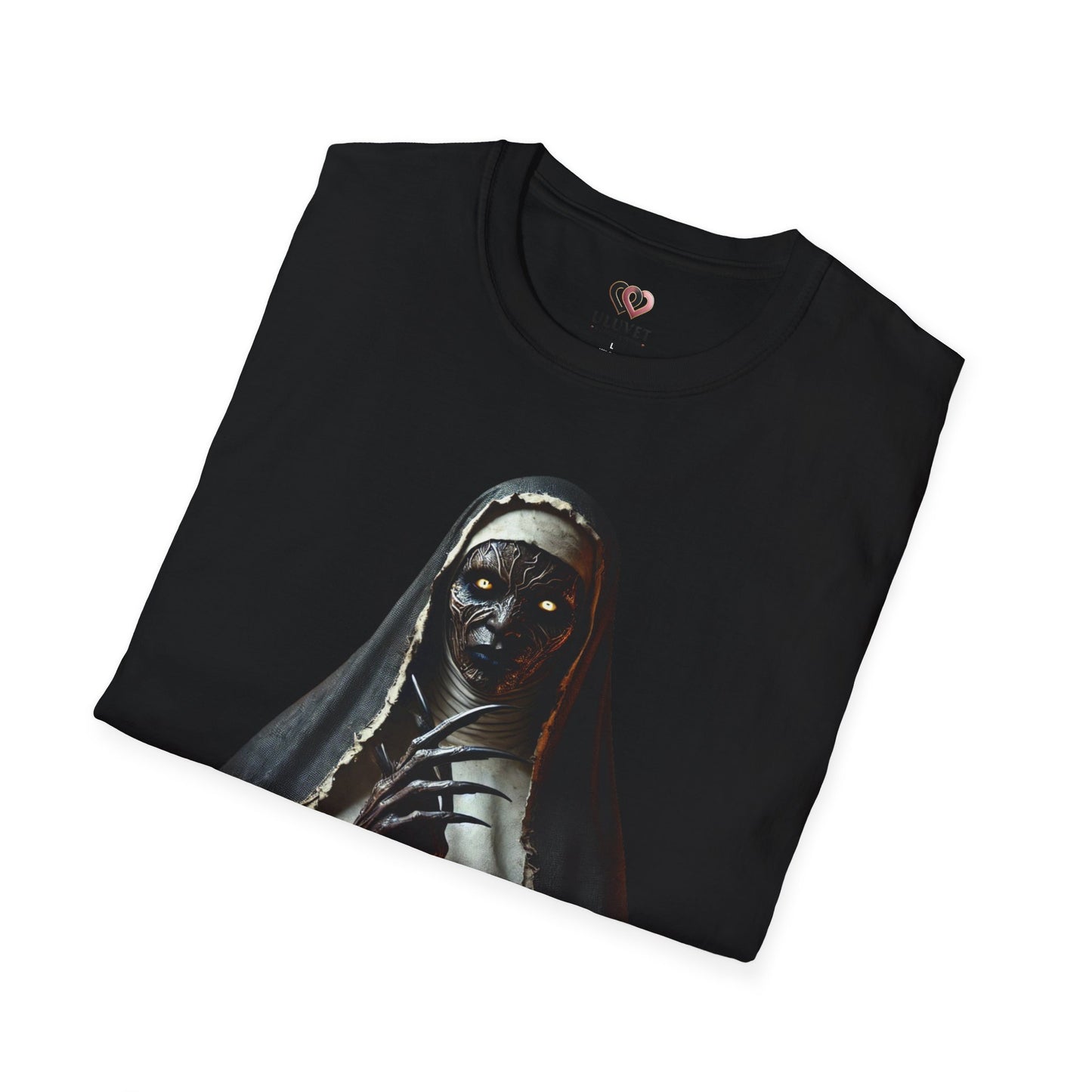 Nun Reborn Graphic T-Shirt, Unisex Tee, Gothic Apparel, Horror Fan Gift, Spooky Fashion, Halloween Wear, Unique Statement Shirt