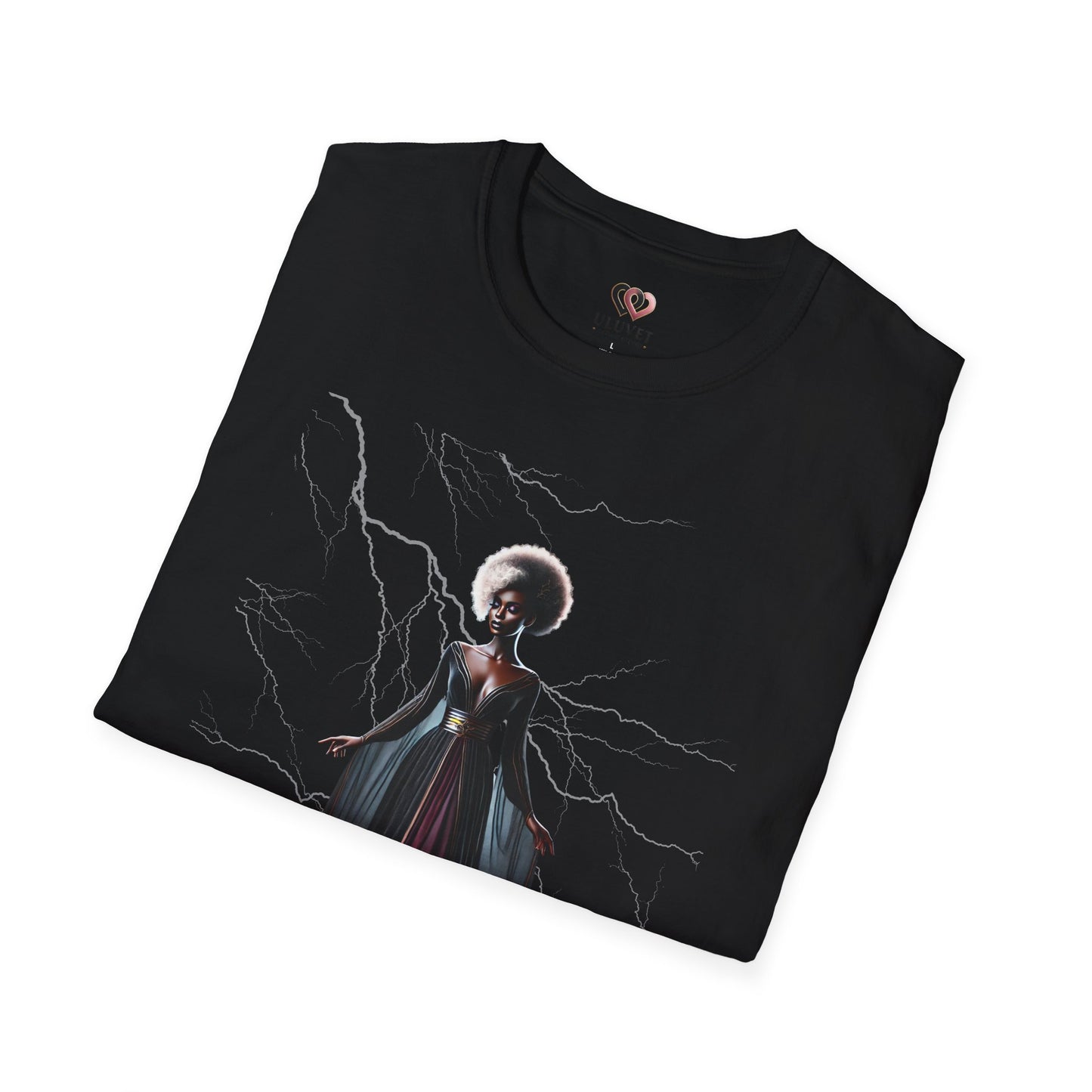 Mystical Vibe Unisex Softstyle T-Shirt with Electric Design