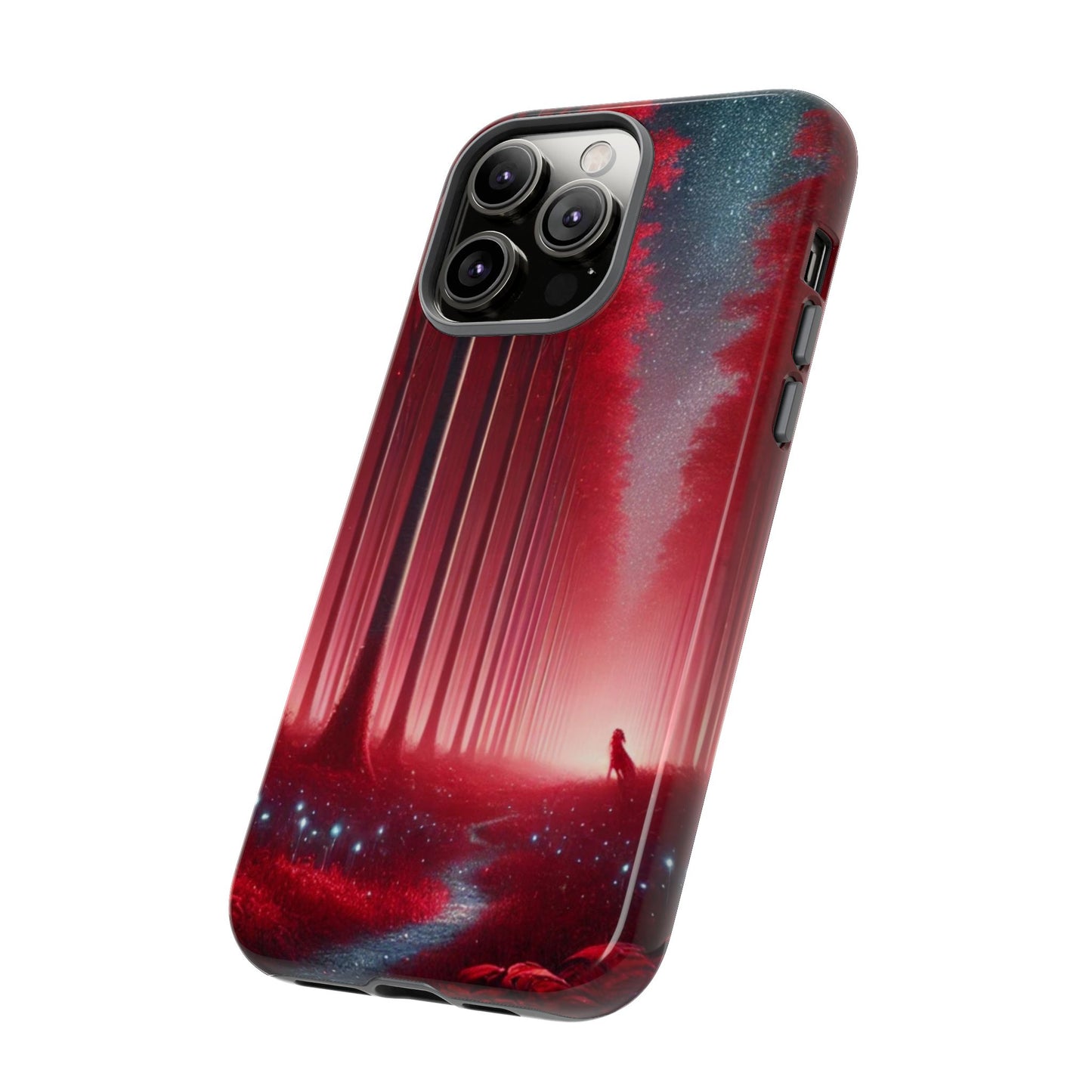Red forest Tough cellphone Cases