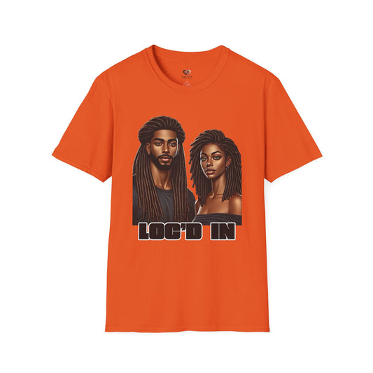 Loc'd In Unisex Softstyle T-Shirt, Unique Hair Art Tee, Gift for Dreadlock Lovers, Casual Wear, Trendy Apparel