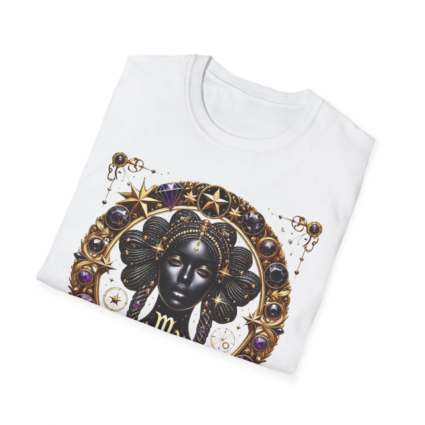 Virgo Zodiac Unisex Softstyle T-Shirt, Astrological Tee, Astrology Gift, Horoscope Apparel, Star Sign Shirt, Birthday Gift