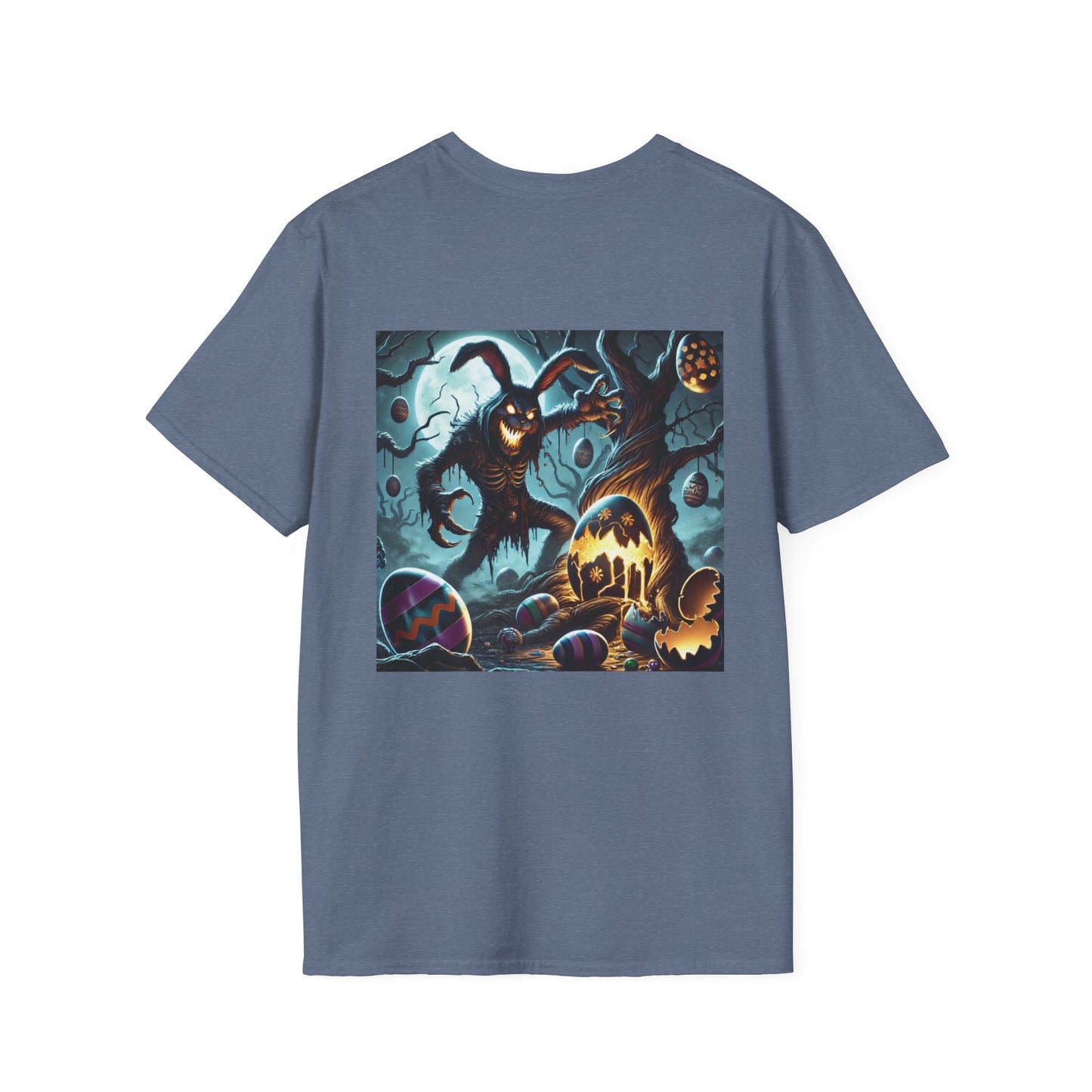 Easter & Halloween Unisex T-Shirt, Cute Bunny Tee, Spooky Rabbit Shirt, Holiday Graphic Top, Festive Wear, Easter Celebration