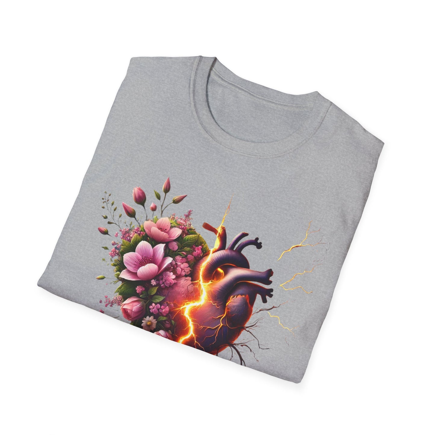 Heartbreak Floral T-Shirt - Perfect for Gifts, Casual Wear, Valentines, or Self-Care