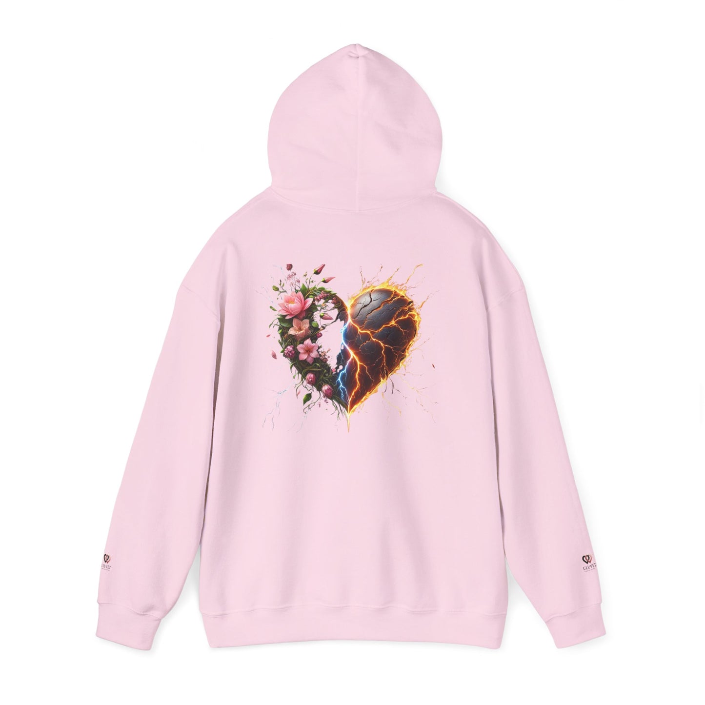 Heartfelt Floral Hoodie - Unisex Heavy Blend™ Sweatshirt, Cozy Gift for Mom, Valentine's Day Hoodie, Artful Fashion, Casual Wear, [...]