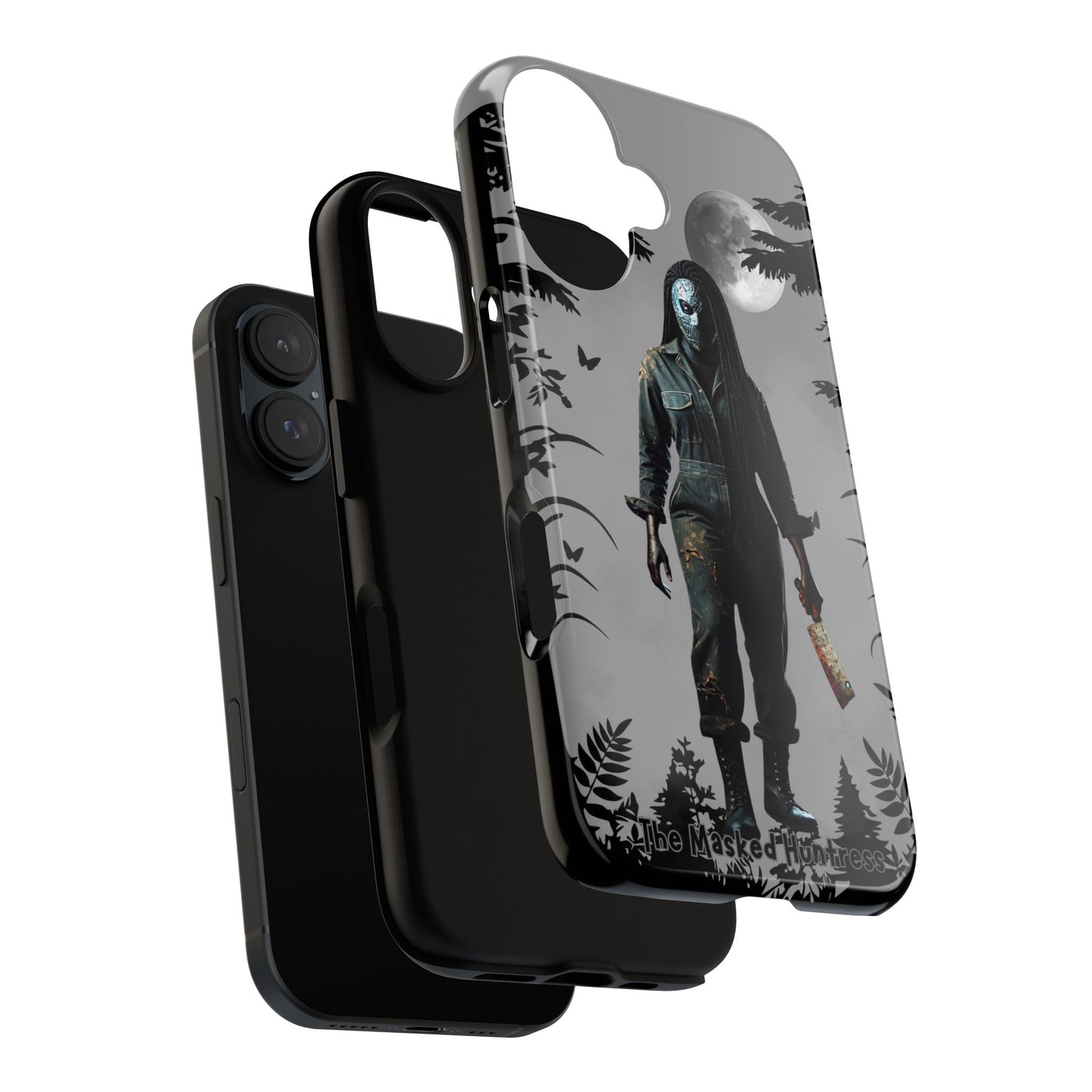 Horror Phone Case featuring Creepy Character, Gothic Aesthetic, Perfect for Horror Fans, Halloween Gifts, Unique Phone Cover, Tough Cases