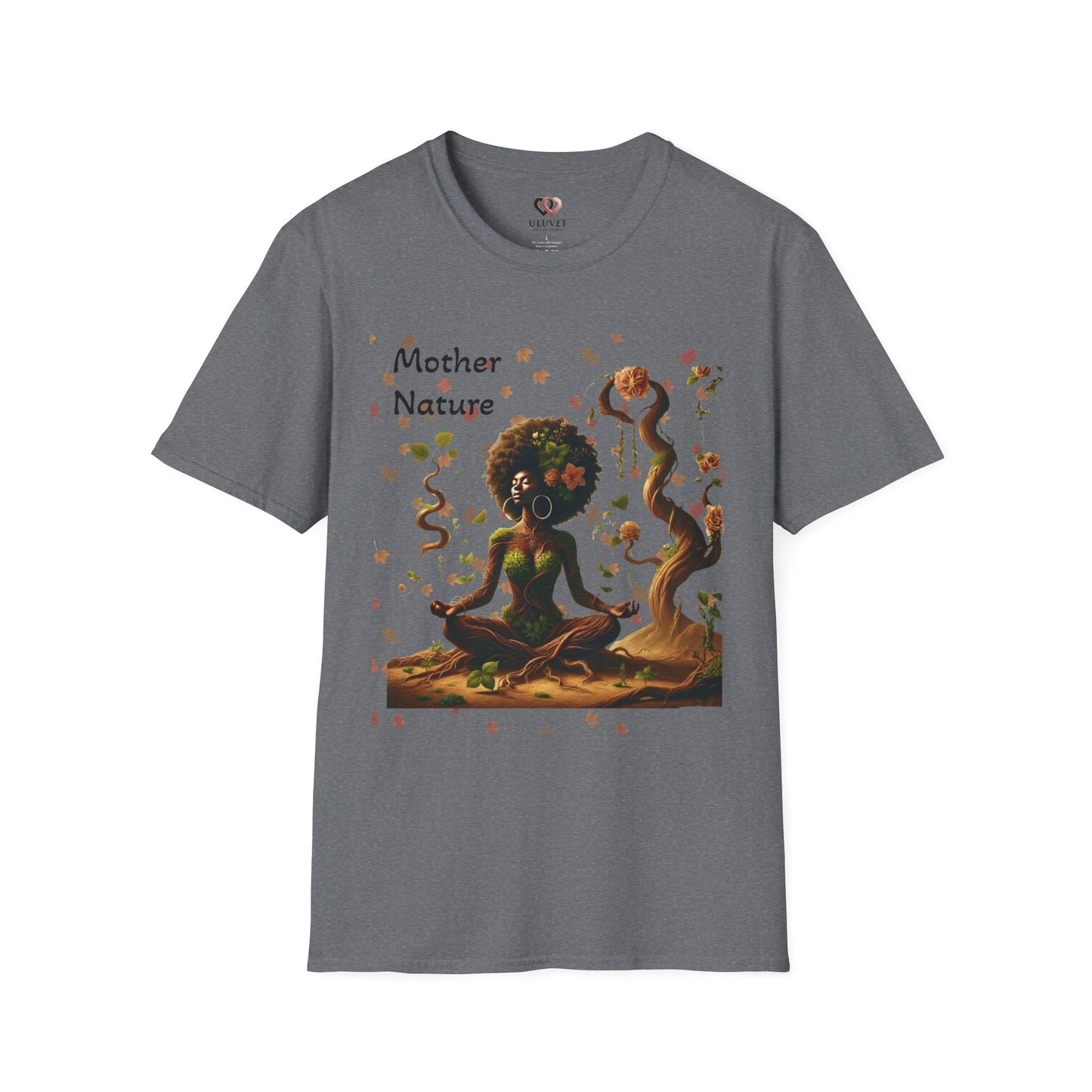 Mother Nature T-Shirt — Earthy Yoga Goddess Graphic Tee