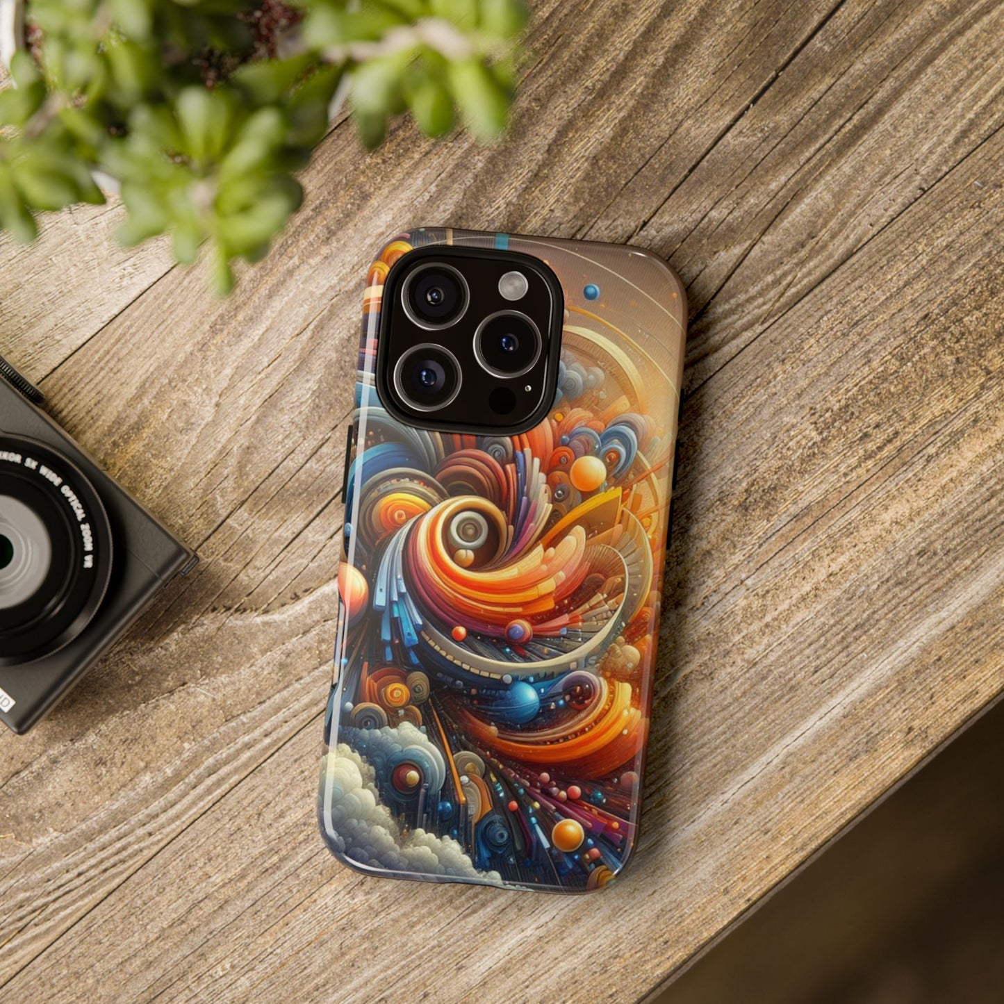 Vibrant Abstract Phone Case, Artistic Cell Phone Cover, Colorful Smartphone Protector, Unique Gift for Art Lovers, Stylish Tech Accessory