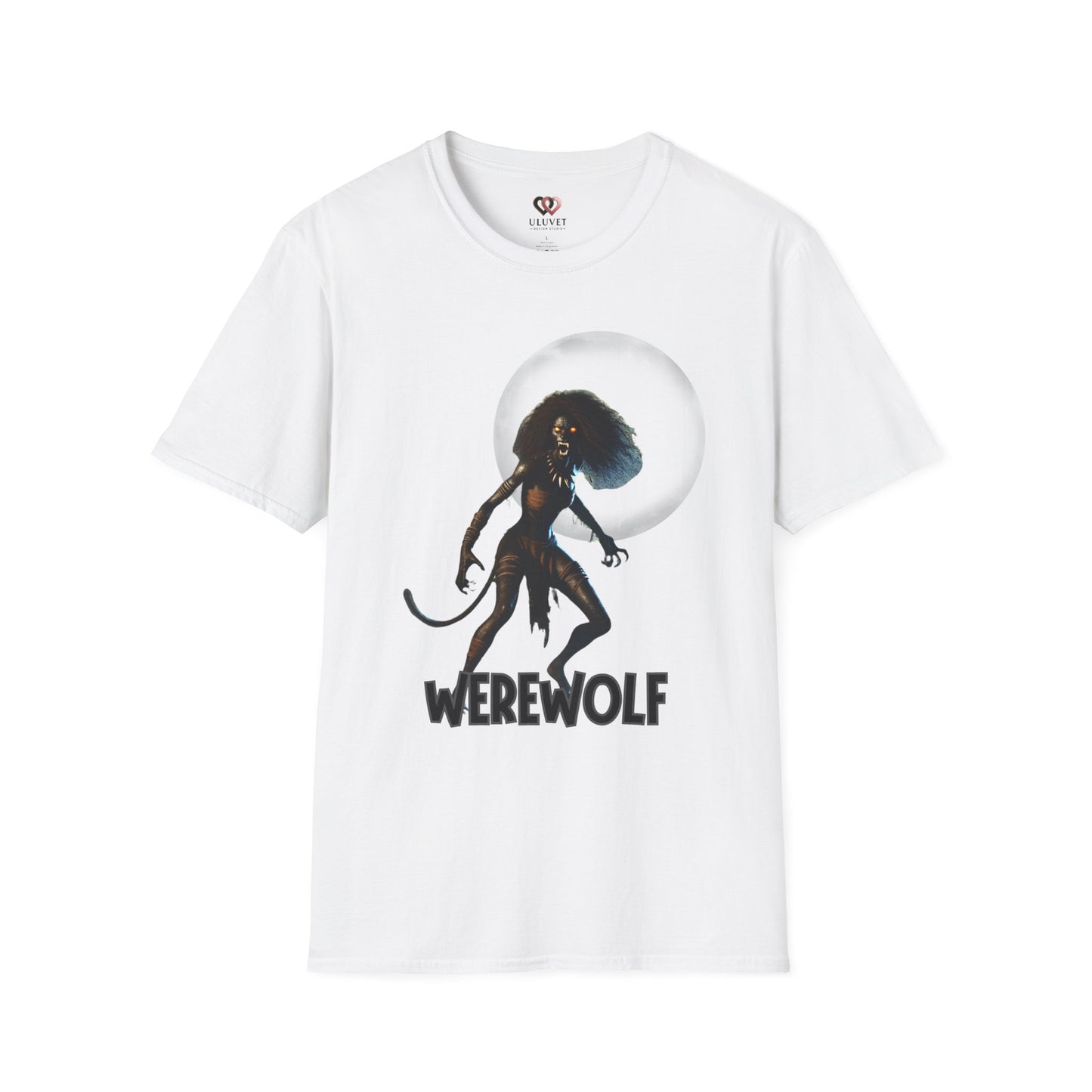 Werewolf Graphic T-Shirt | Unisex Softstyle Tee for Halloween, Fall Fashion, Spooky Season, Casual Wear, Gift for Monster Lovers