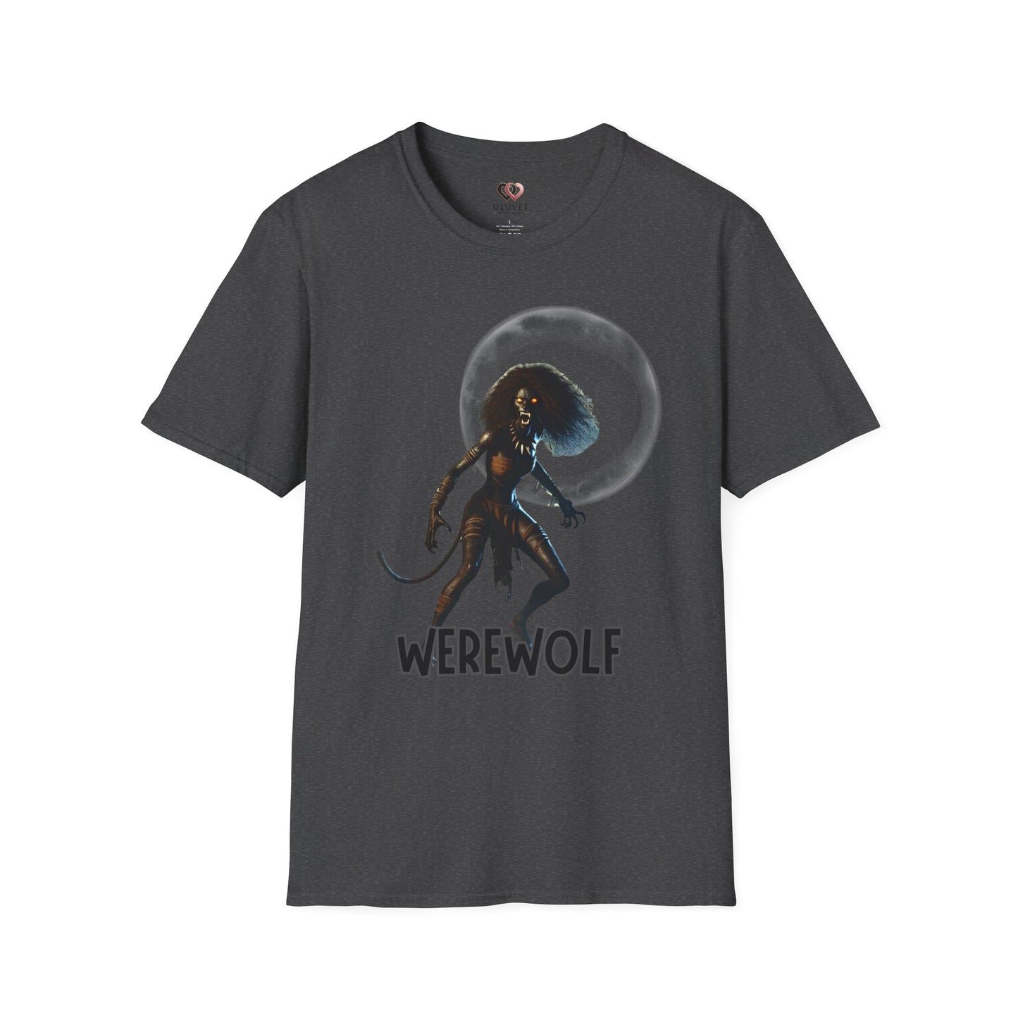 Werewolf Graphic T-Shirt | Unisex Softstyle Tee for Halloween, Fall Fashion, Spooky Season, Casual Wear, Gift for Monster Lovers