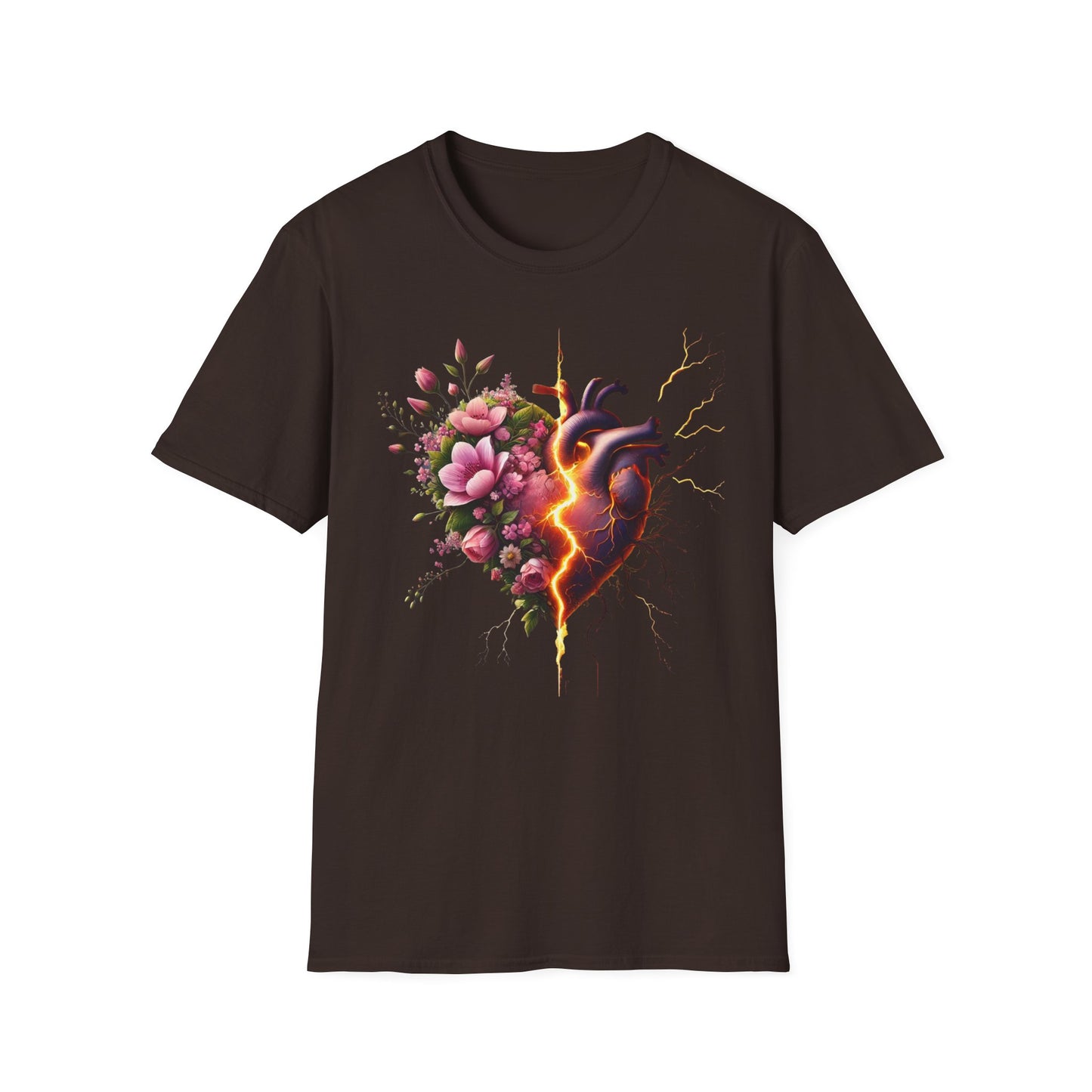 Heartbreak Floral T-Shirt - Perfect for Gifts, Casual Wear, Valentines, or Self-Care