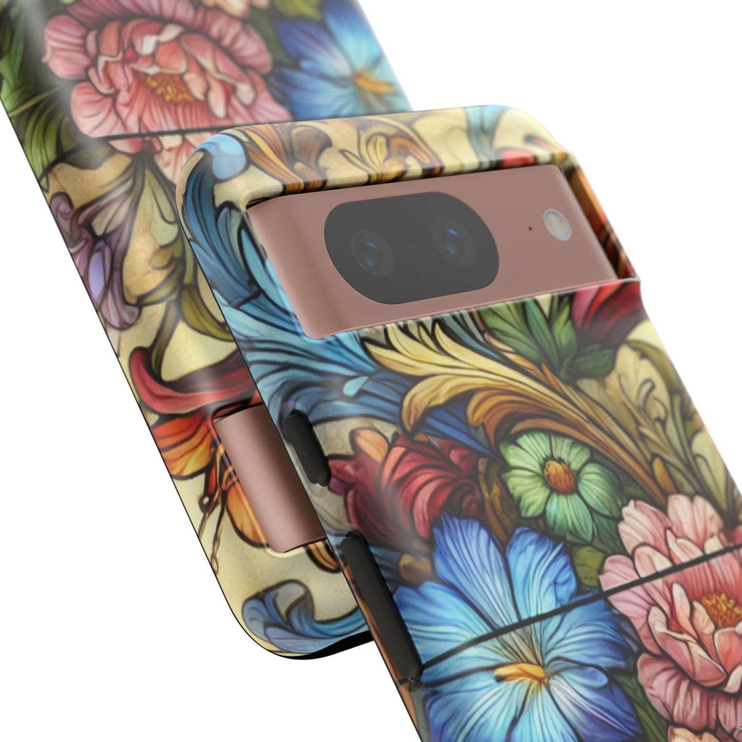 Floral Phone Case, Tough Cases with Colorful Floral Design, Gift for Her, Elegant Phone Cover, Spring Vibes, Unique Design