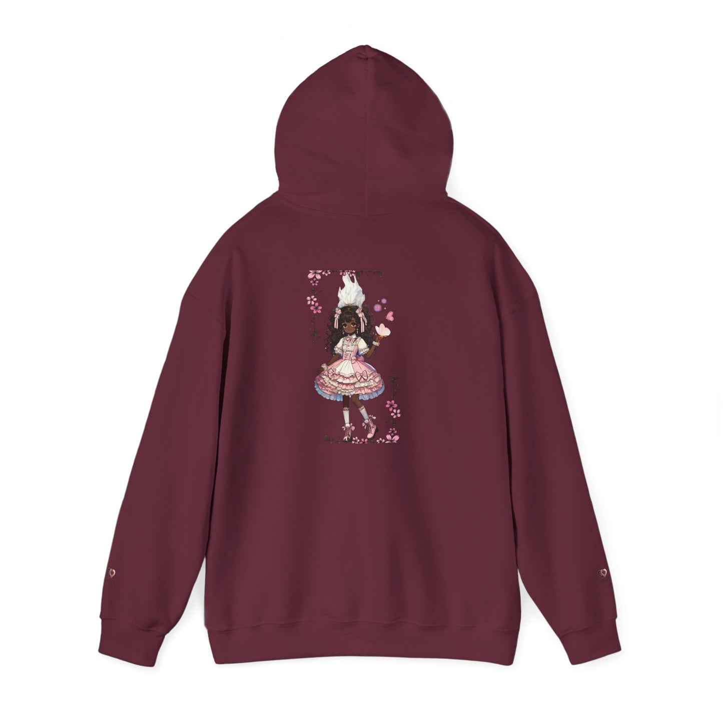 Hooded Sweatshirt - Girly Anime Fantasy Design