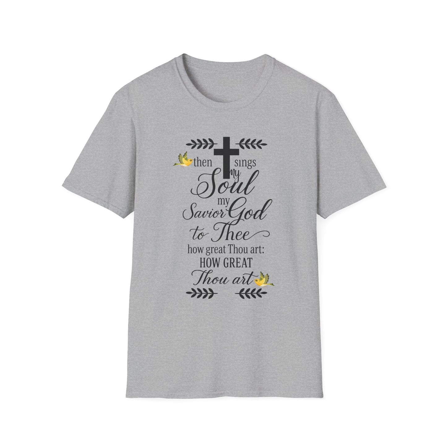 Faith-Inspired Unisex Softstyle T-Shirt, Spiritual Gift, Christian Apparel, Inspirational Wear, Perfect for Church, Everyday Comfort
