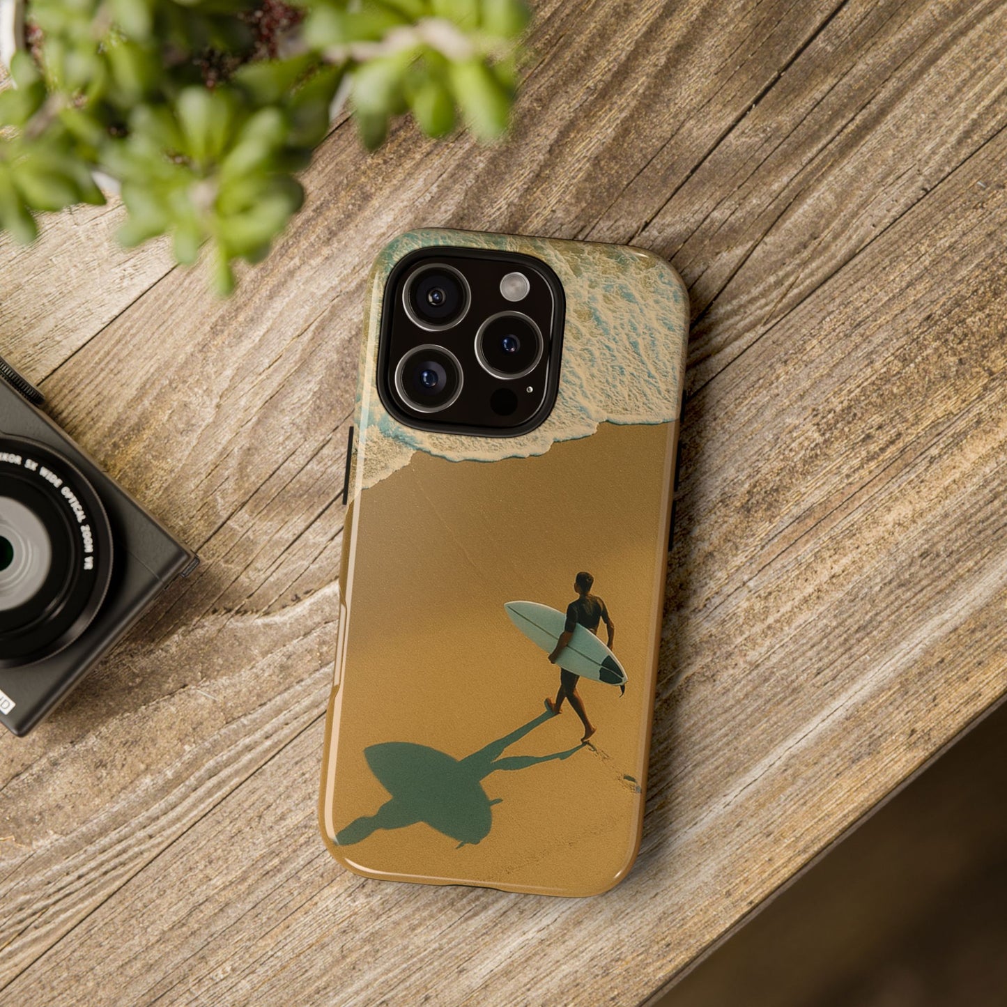Surfing Phone Case, Coastal Vibe Smartphone Cover, Ocean Lover Gift, Beach Themed Accessory, Summer Essentials
