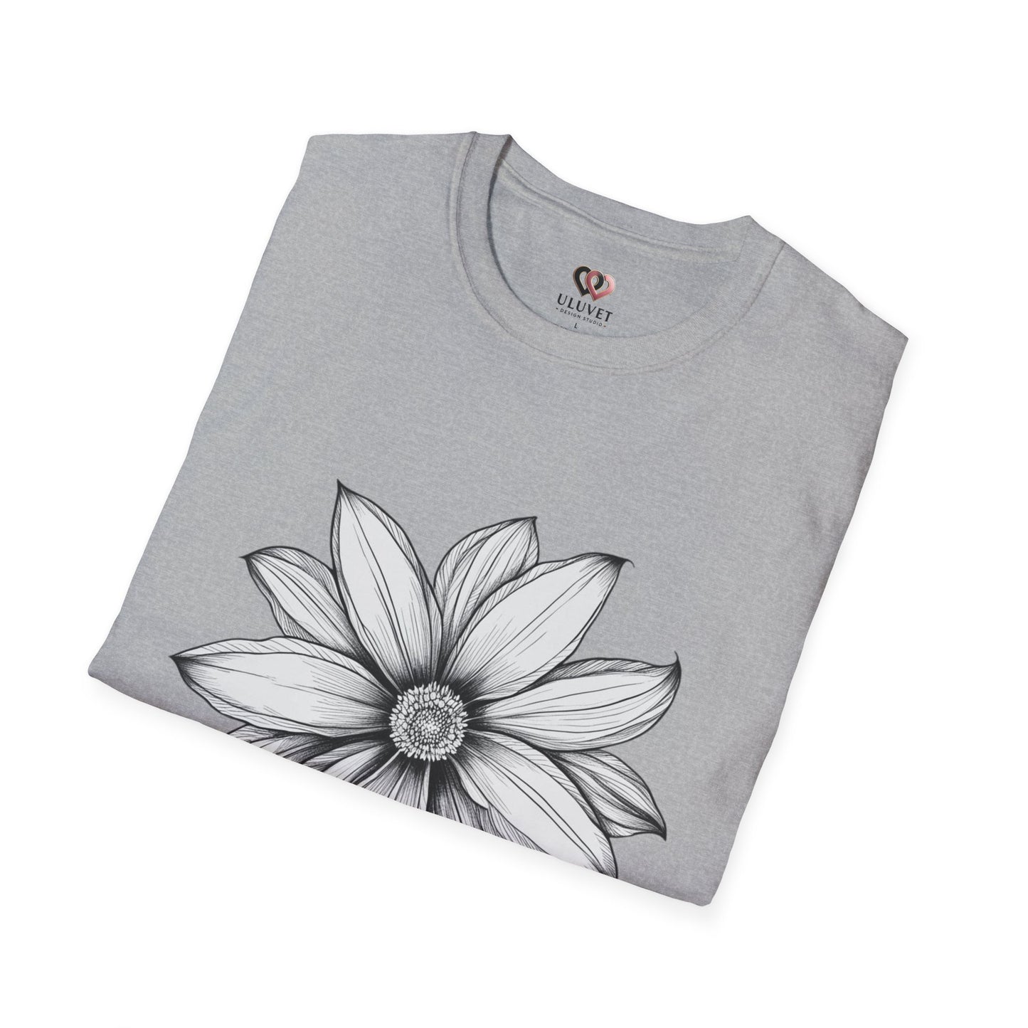 Floral Graphic T-Shirt, Softstyle Tee, Nature Lover Gift, Casual Wear, Birthday Apparel, Eco-Friendly Fashion