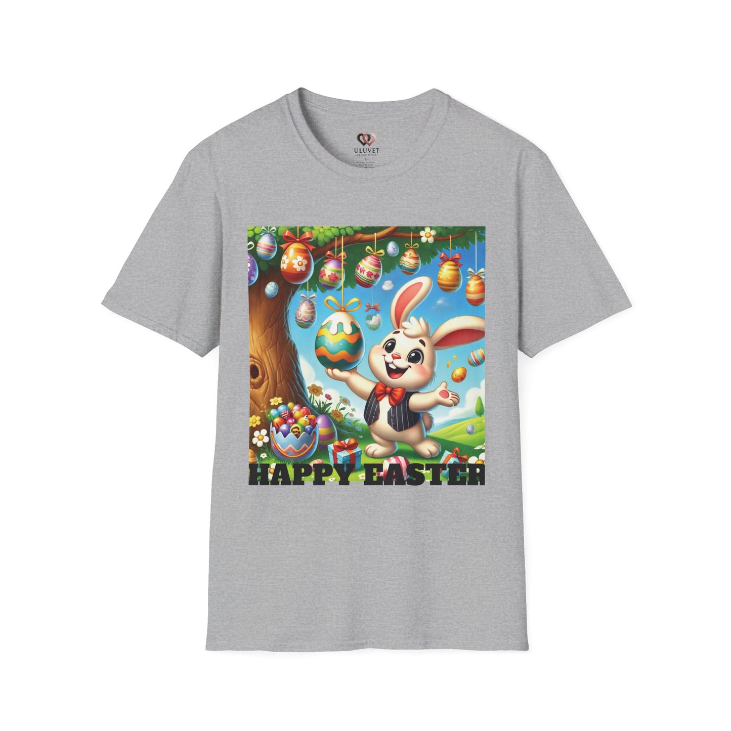 Easter & Halloween Unisex T-Shirt, Cute Bunny Tee, Spooky Rabbit Shirt, Holiday Graphic Top, Festive Wear, Easter Celebration