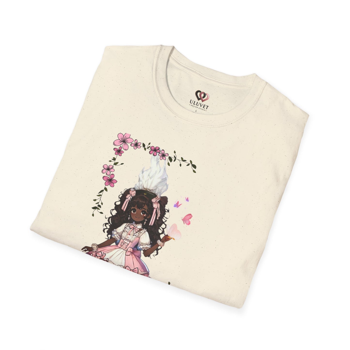 Unisex Softstyle T-Shirt  - Girly Anime Fantasy Design