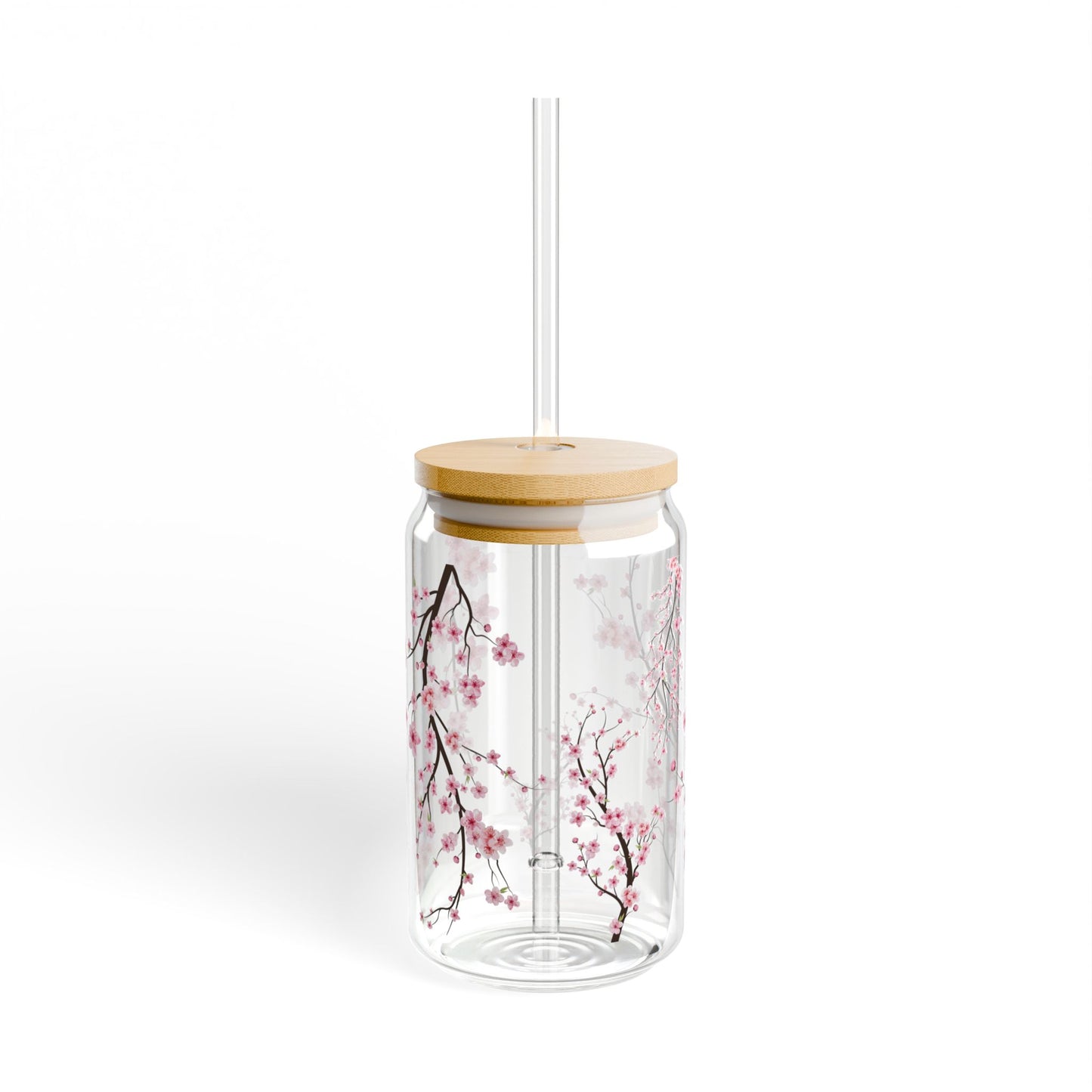 Floral Sipper Glass, Cherry Blossom Drinkware, Perfect for Everyday Use, Eco-friendly Gift, Elegant Kitchen Accent, Summer Parties, [...]