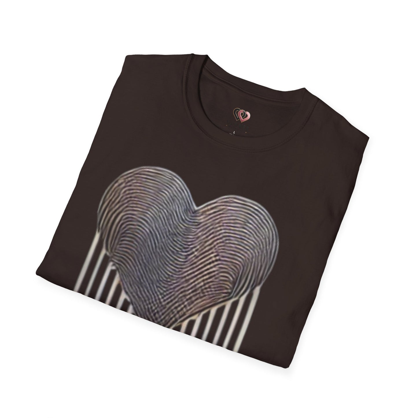 Heartfelt Fingerprint T-Shirt – Perfect for Gift Giving, Casual Wear, Couples, Anniversaries, Loved Ones
