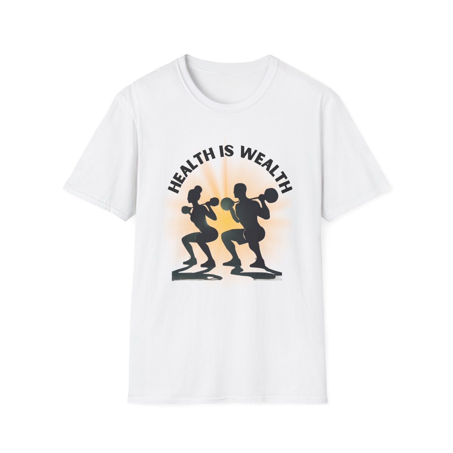 Health is Wealth Unisex T-Shirt | Motivational Workout Tee, Fitness Apparel, Gym Shirt, Gift for Health Enthusiasts