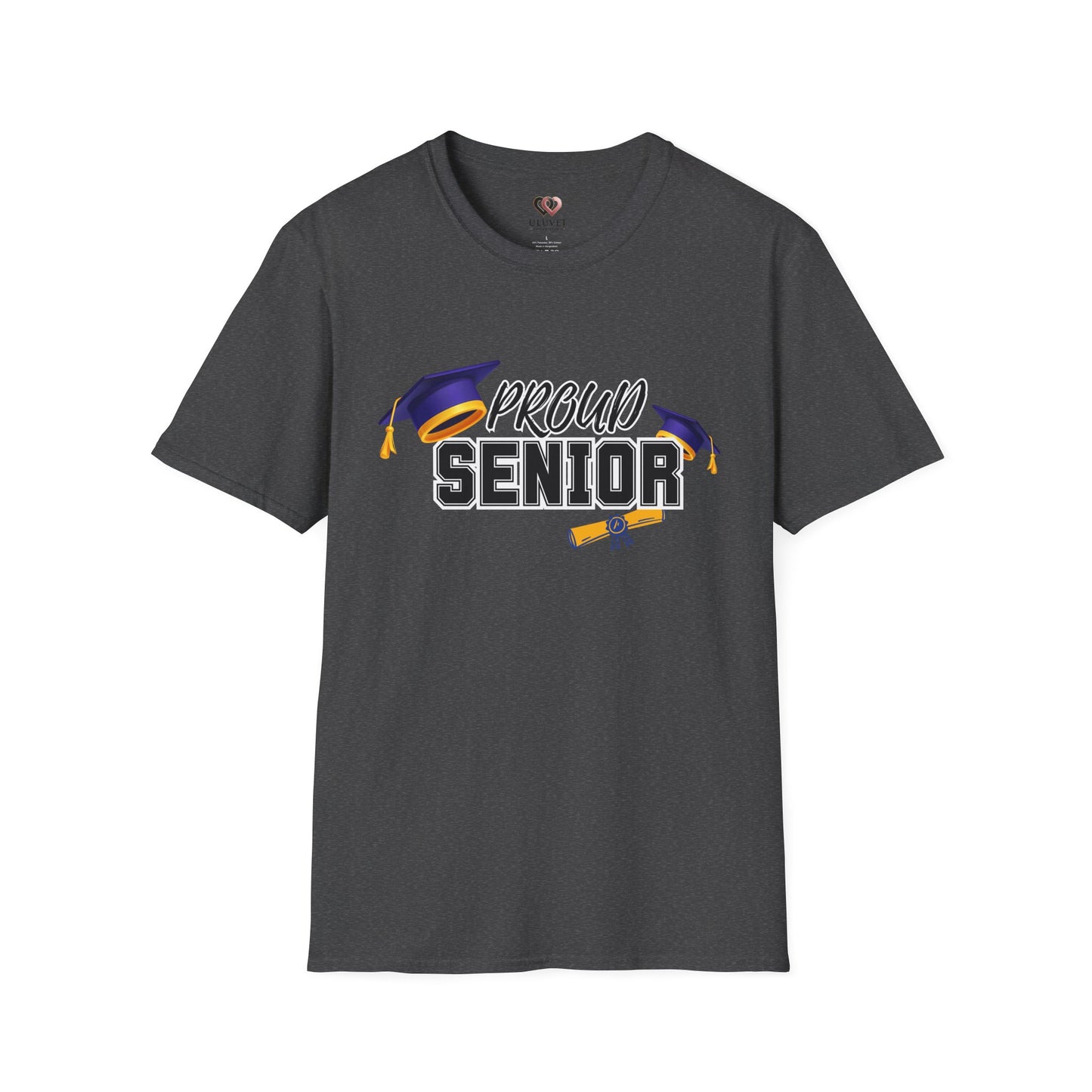 Proud Senior T-Shirt, Graduation Shirt, Unisex Tee for Graduates,, End of School Year Gift, Comfy Student Apparel