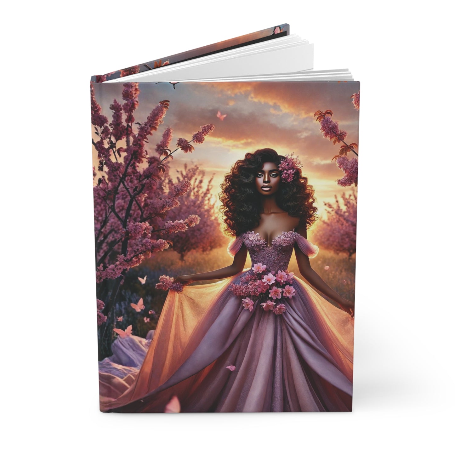 Dream Big cover Journal | Inspirational Floral Princess Hardcover