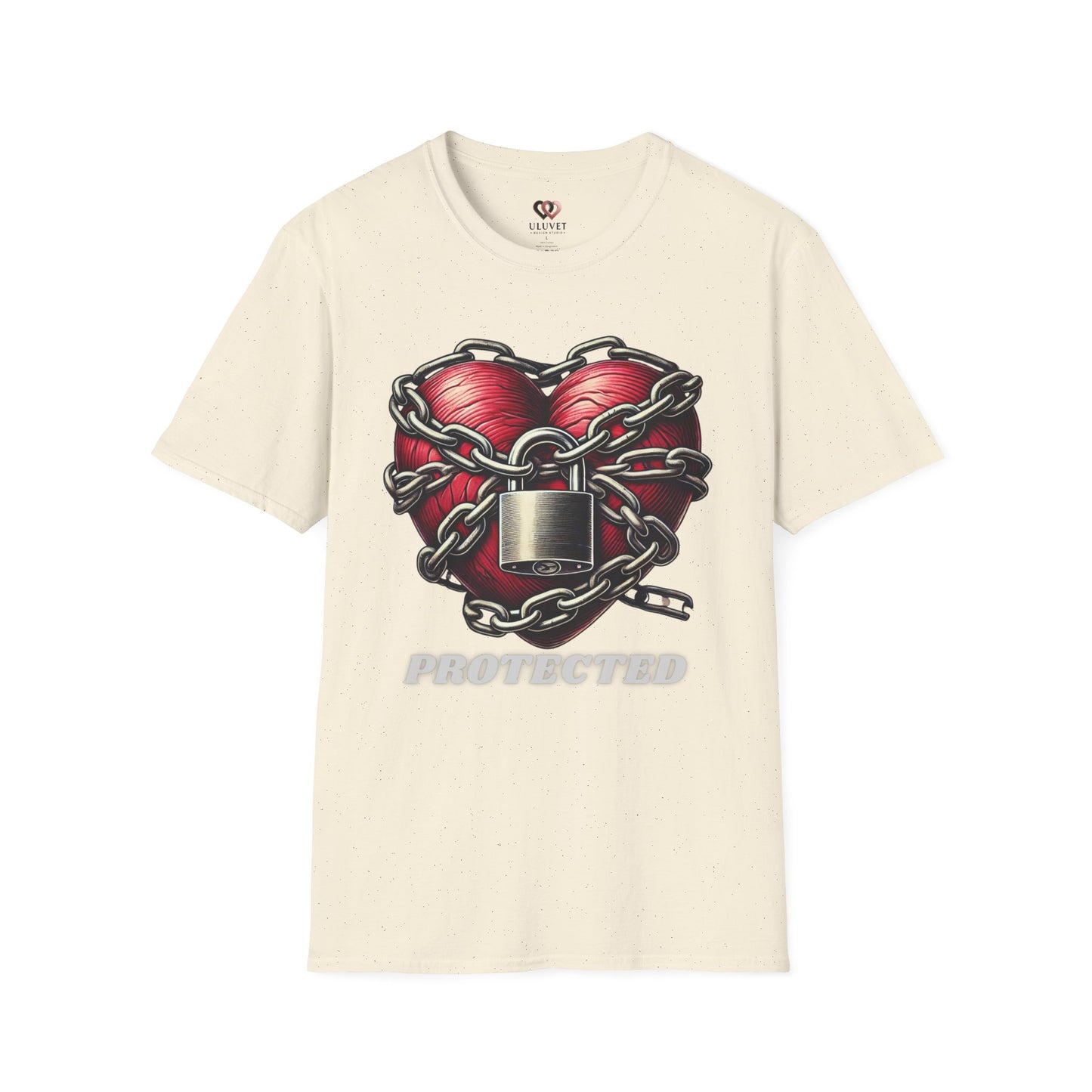 Heart Protected Graphic Tee, Unisex T-Shirt, Casual Wear, Unique Gift, Streetwear Style, Heartfelt Apparel