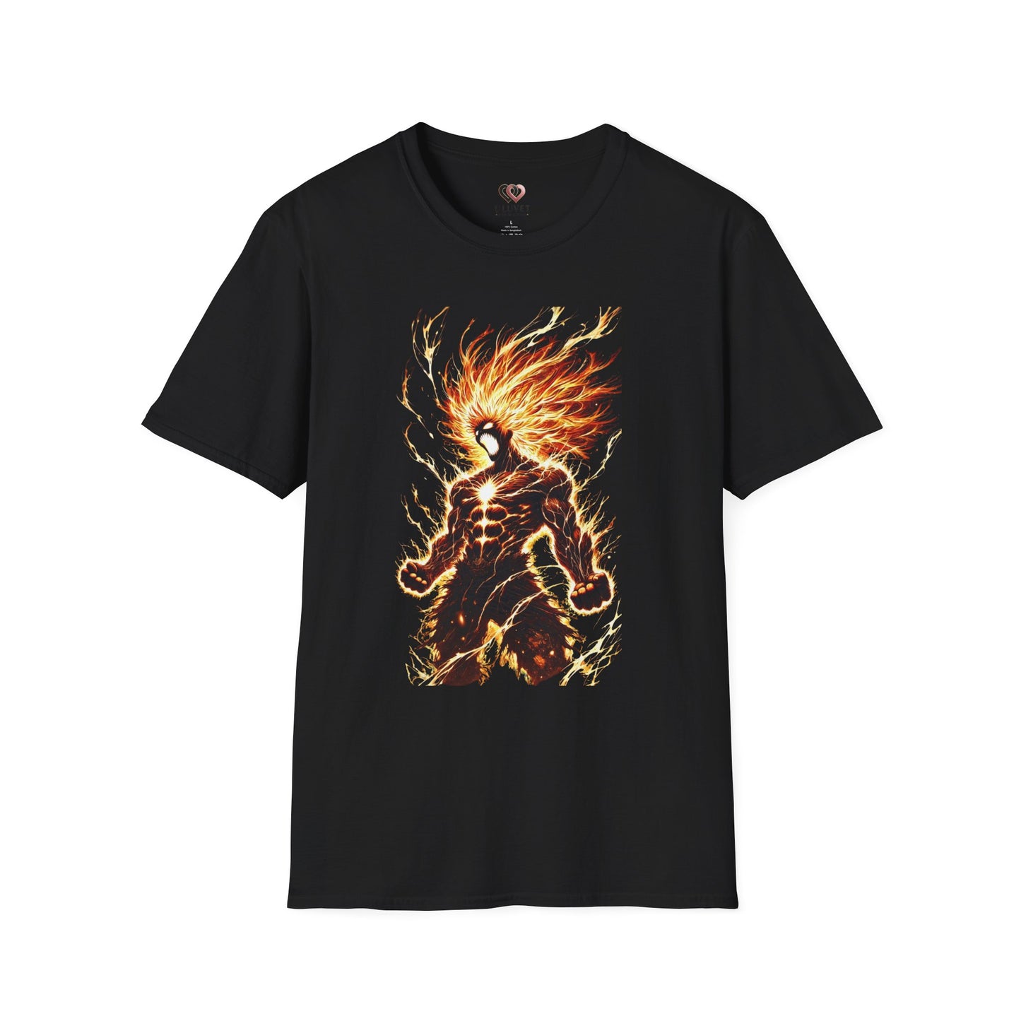 Fire Anime Unisex Softstyle T-Shirt