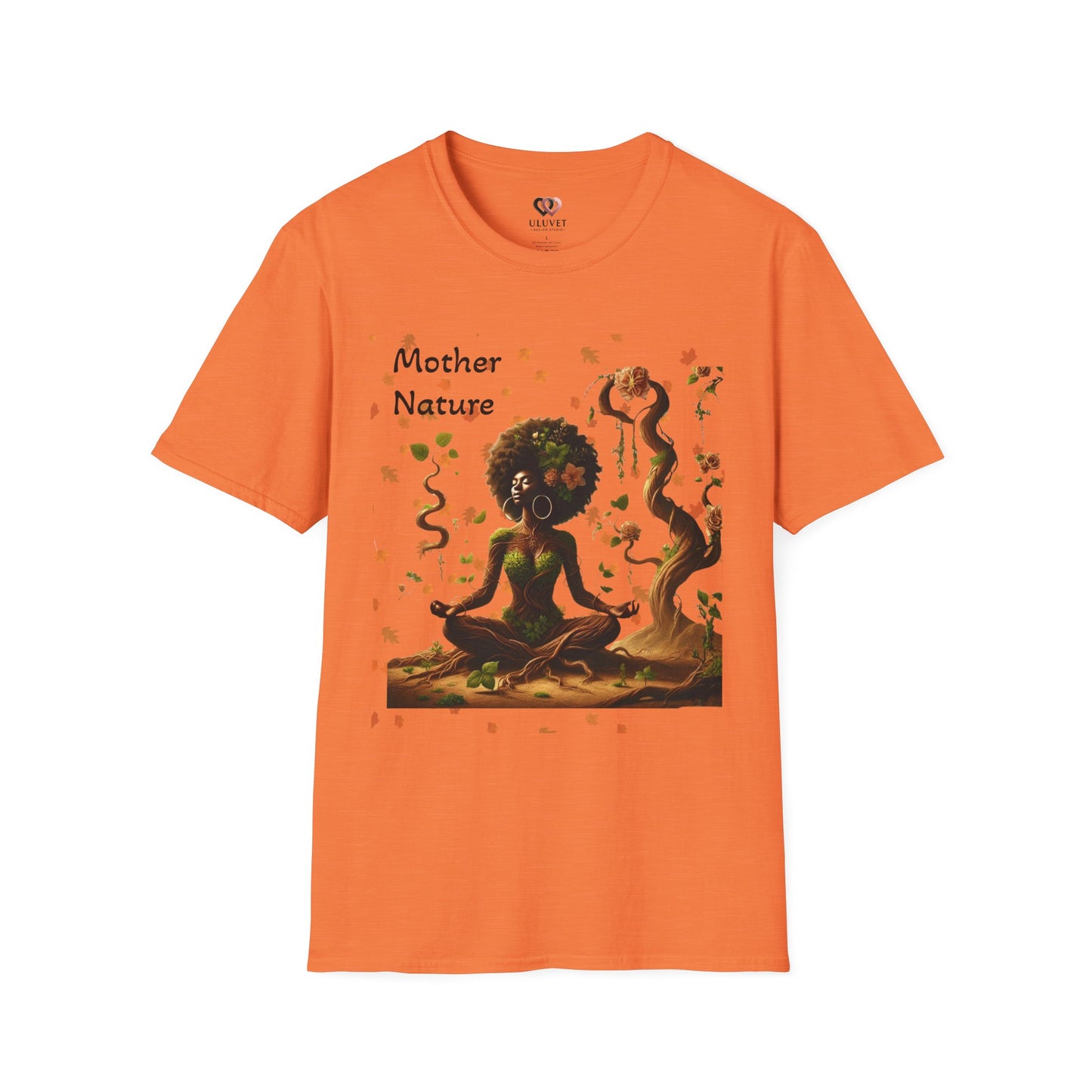 Mother Nature T-Shirt — Earthy Yoga Goddess Graphic Tee