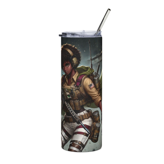 Scout Soldier 20oz Stainless Steel Tumbler – Anime Military Scout with Cape