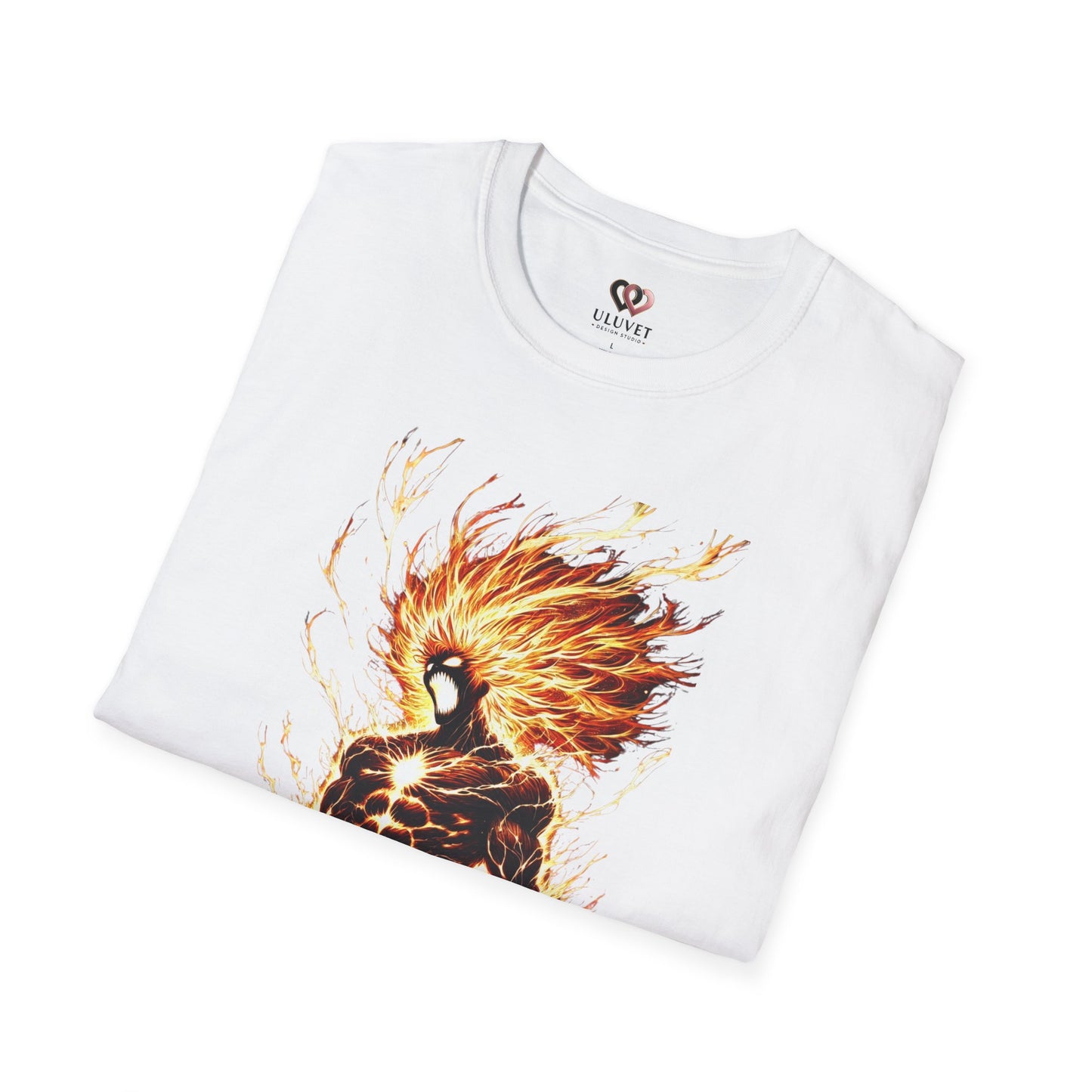 Fire Anime Unisex Softstyle T-Shirt