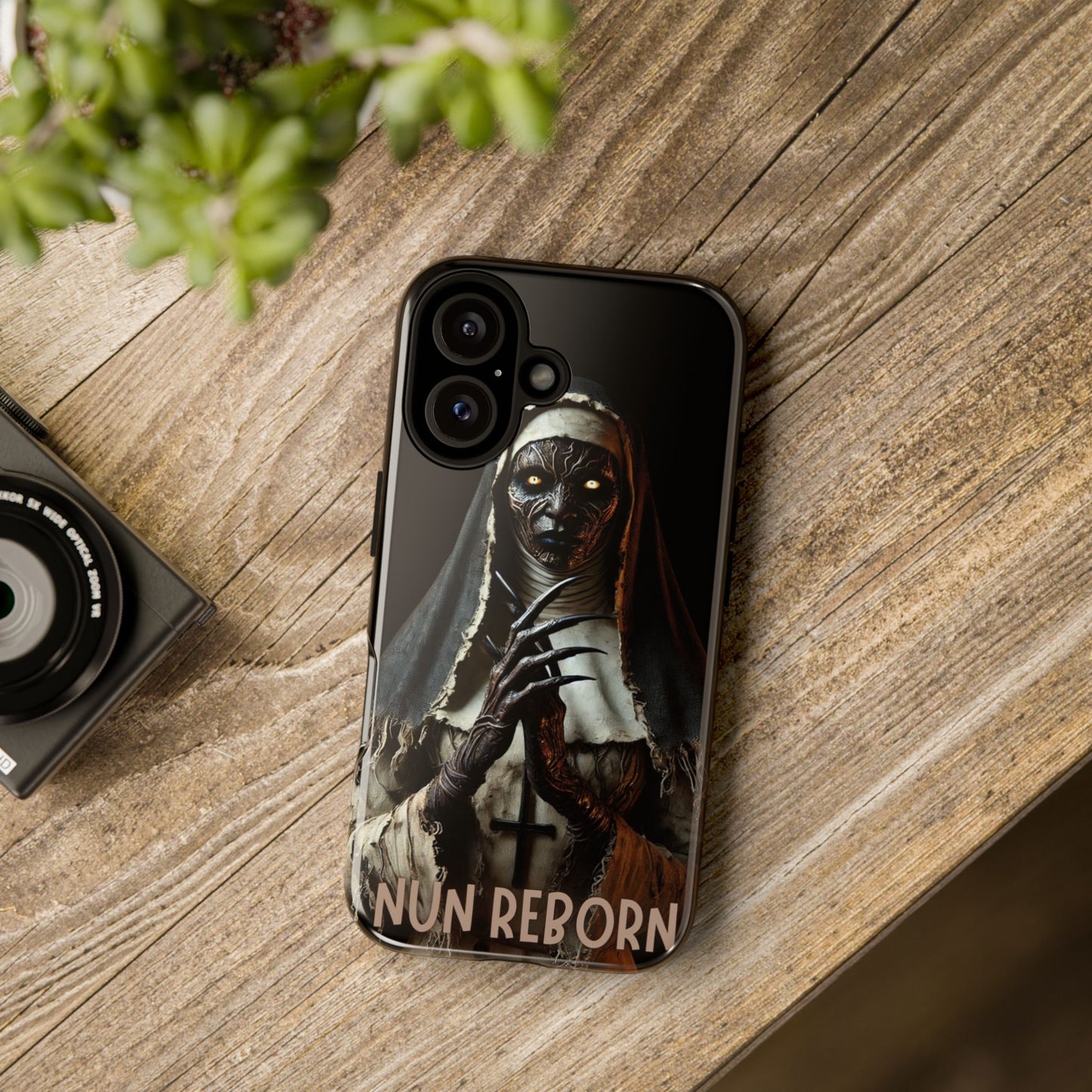 Spooky Phone Case - Nun Reborn Design, Horror Lover Gift, Unique Mobile Cover, Halloween Accessory, Gothic Style, Phone Protection